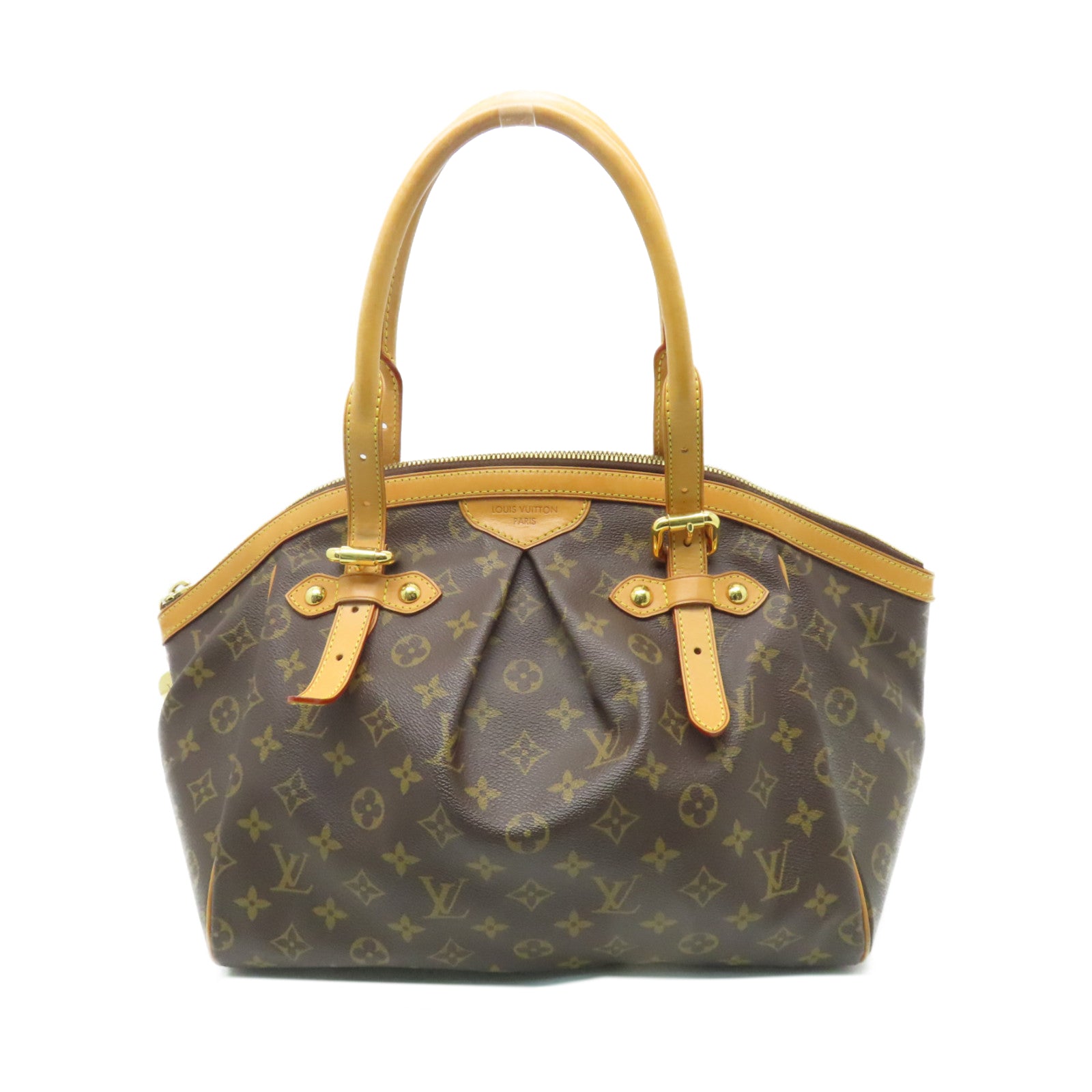 LOUIS VUITTON Monogram Tivoli GM金扣肩背袋啡色