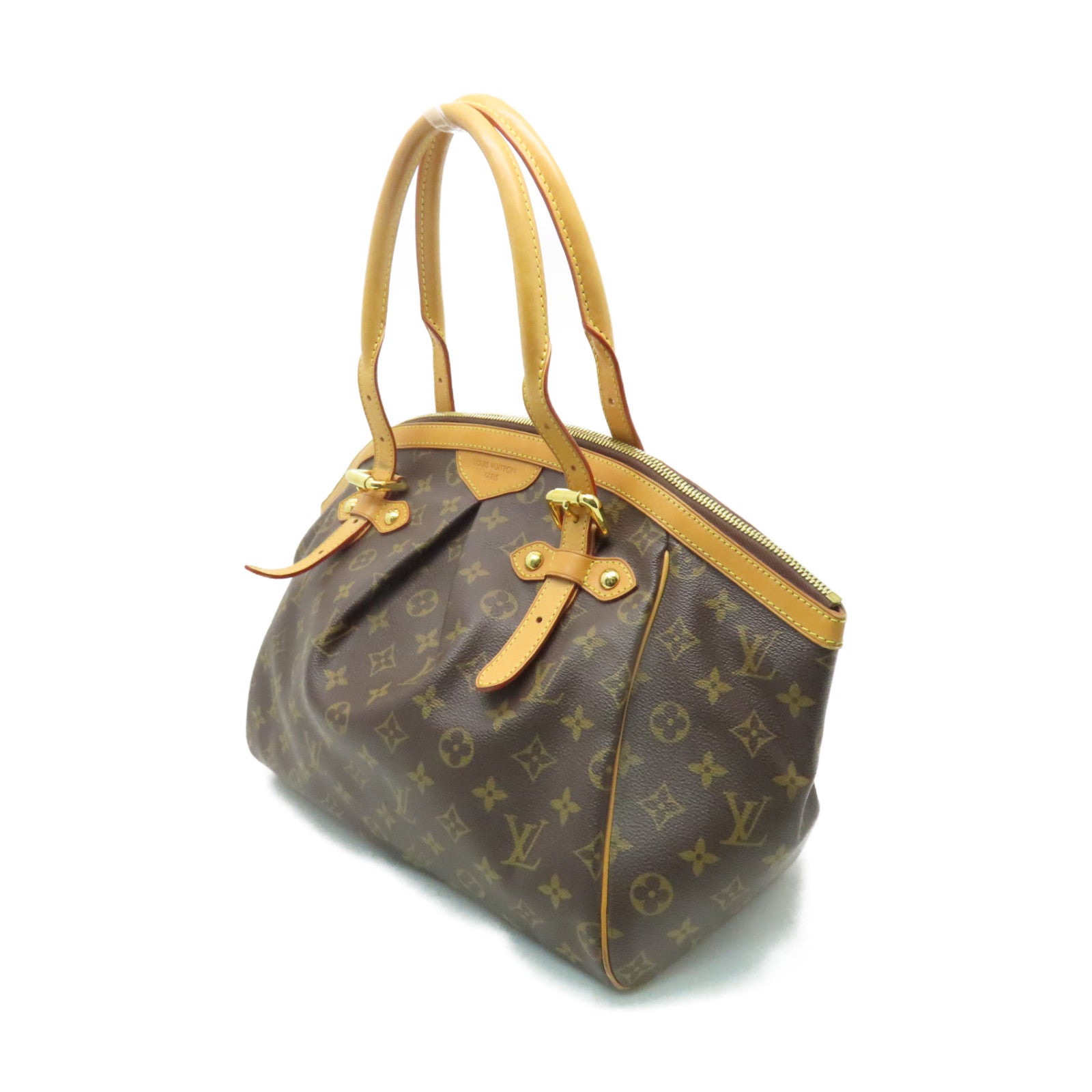 LOUIS VUITTON Monogram Tivoli GM金扣肩背袋啡色