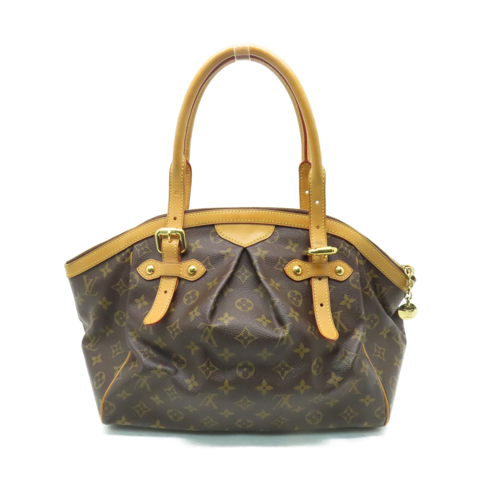 LOUIS VUITTON Monogram Tivoli GM金扣肩背袋啡色