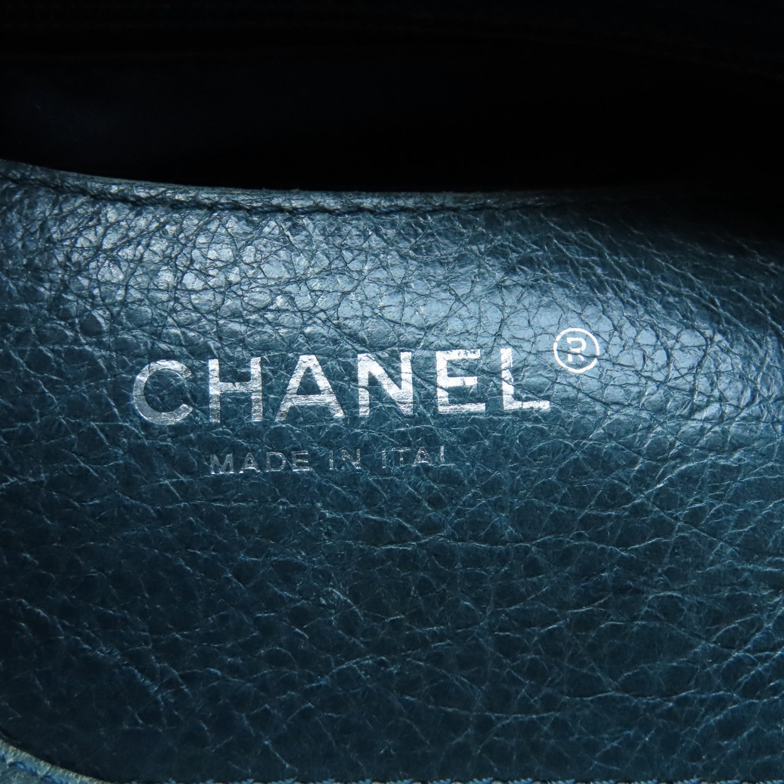 CHANEL 【激減優惠】菱格牛皮皮革Shoulder Bag銀扣肩背袋綠色