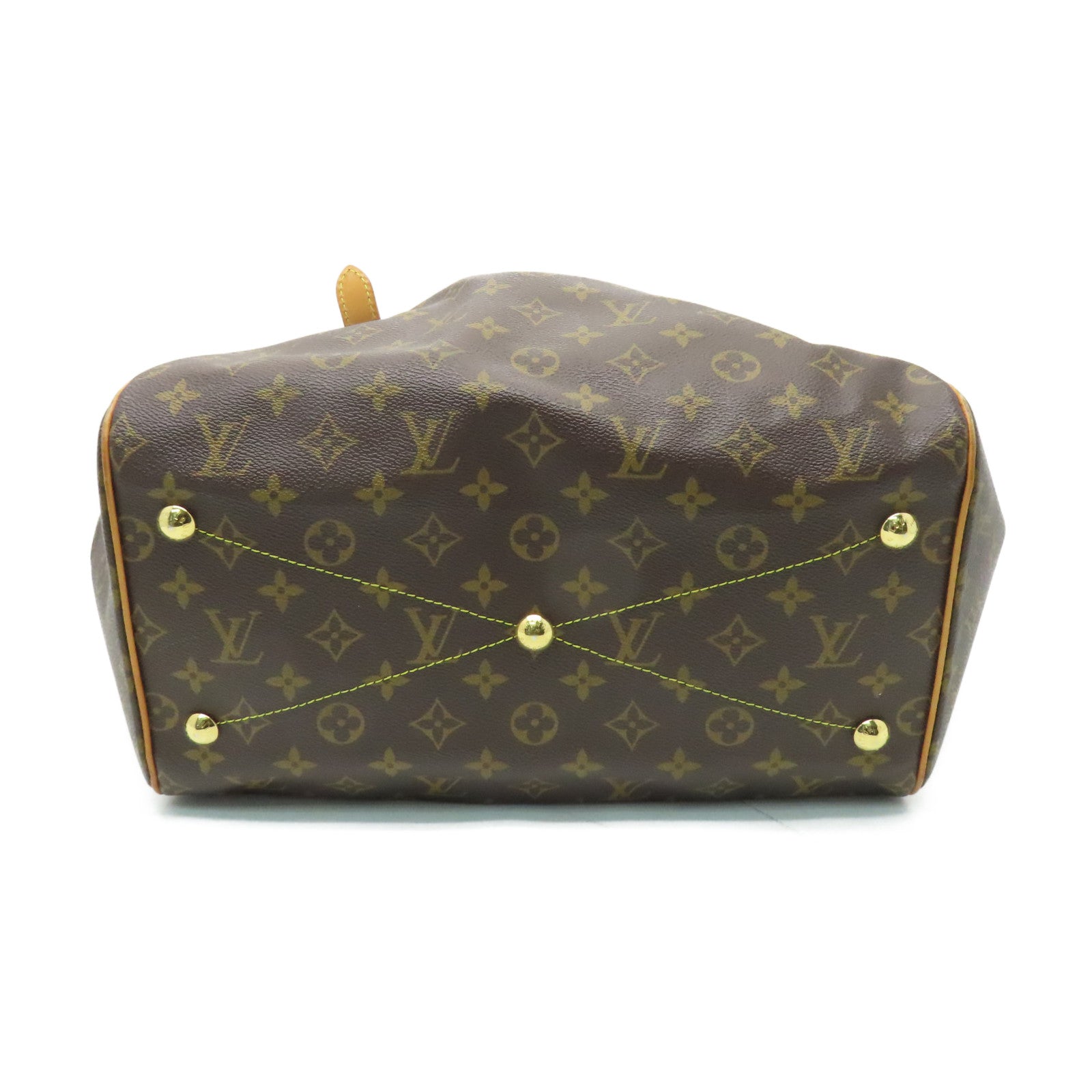 LOUIS VUITTON Monogram Tivoli GM金扣肩背袋啡色