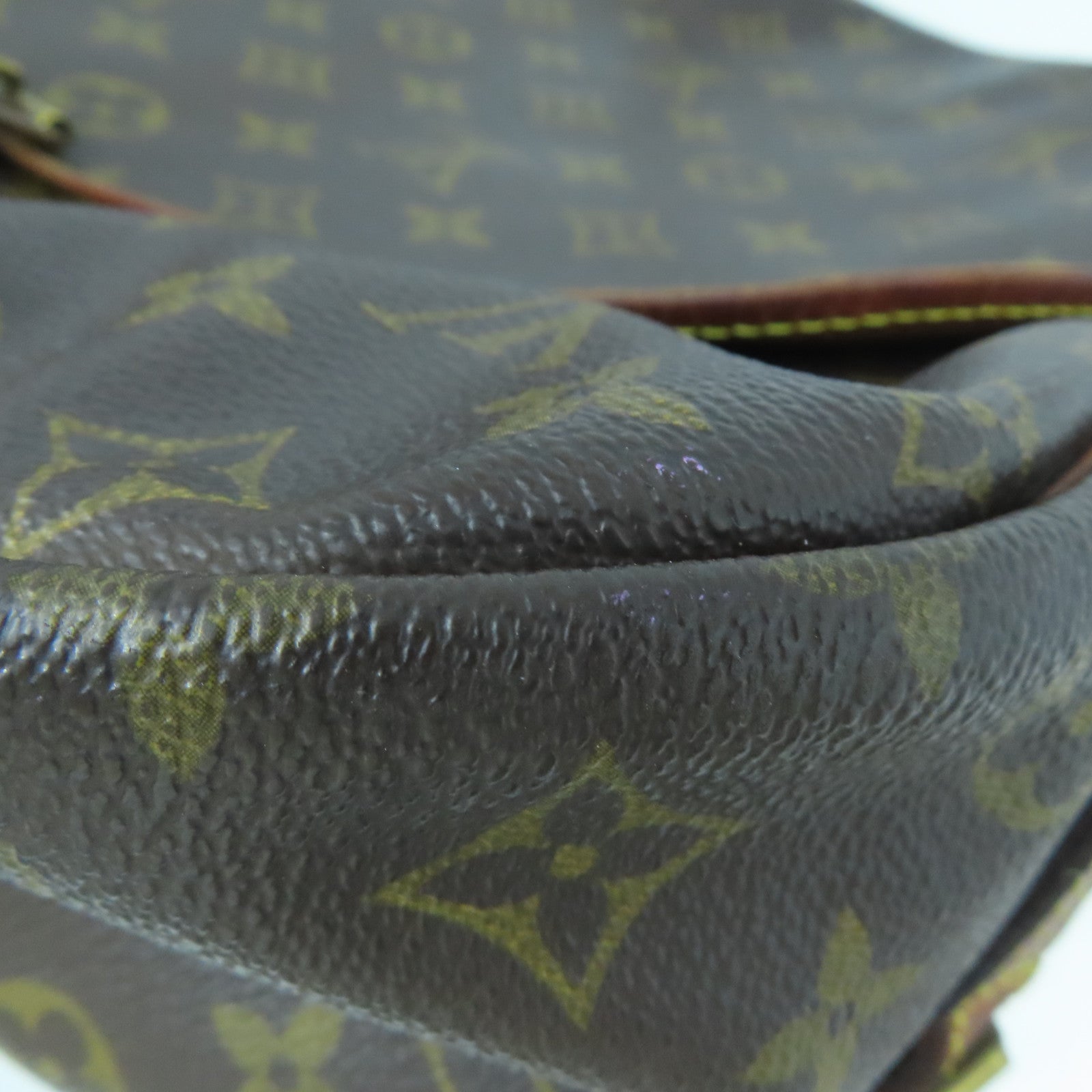 LOUIS VUITTON Monogram Saumur 35金扣肩背袋啡色