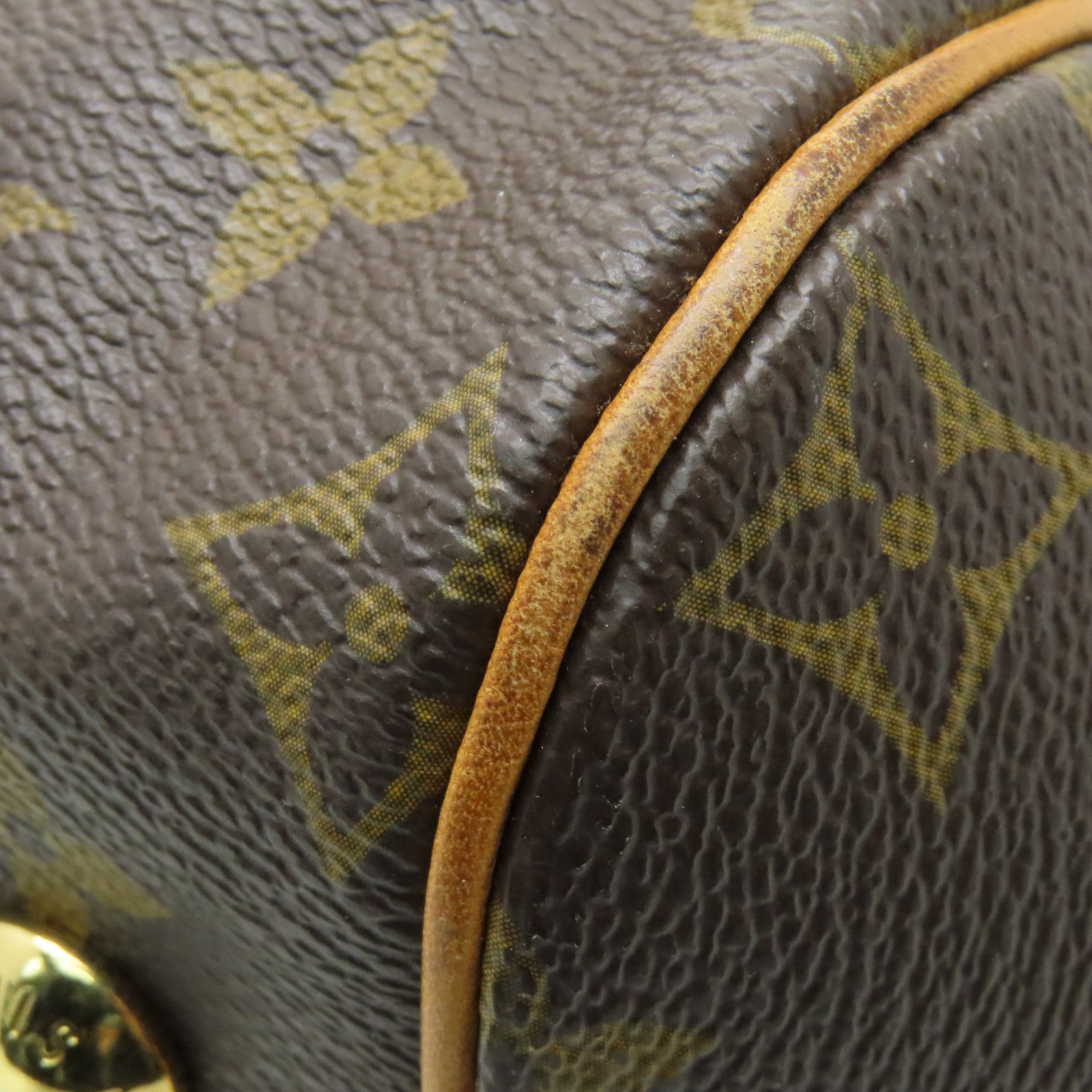 LOUIS VUITTON Monogram Tivoli GM金扣肩背袋啡色