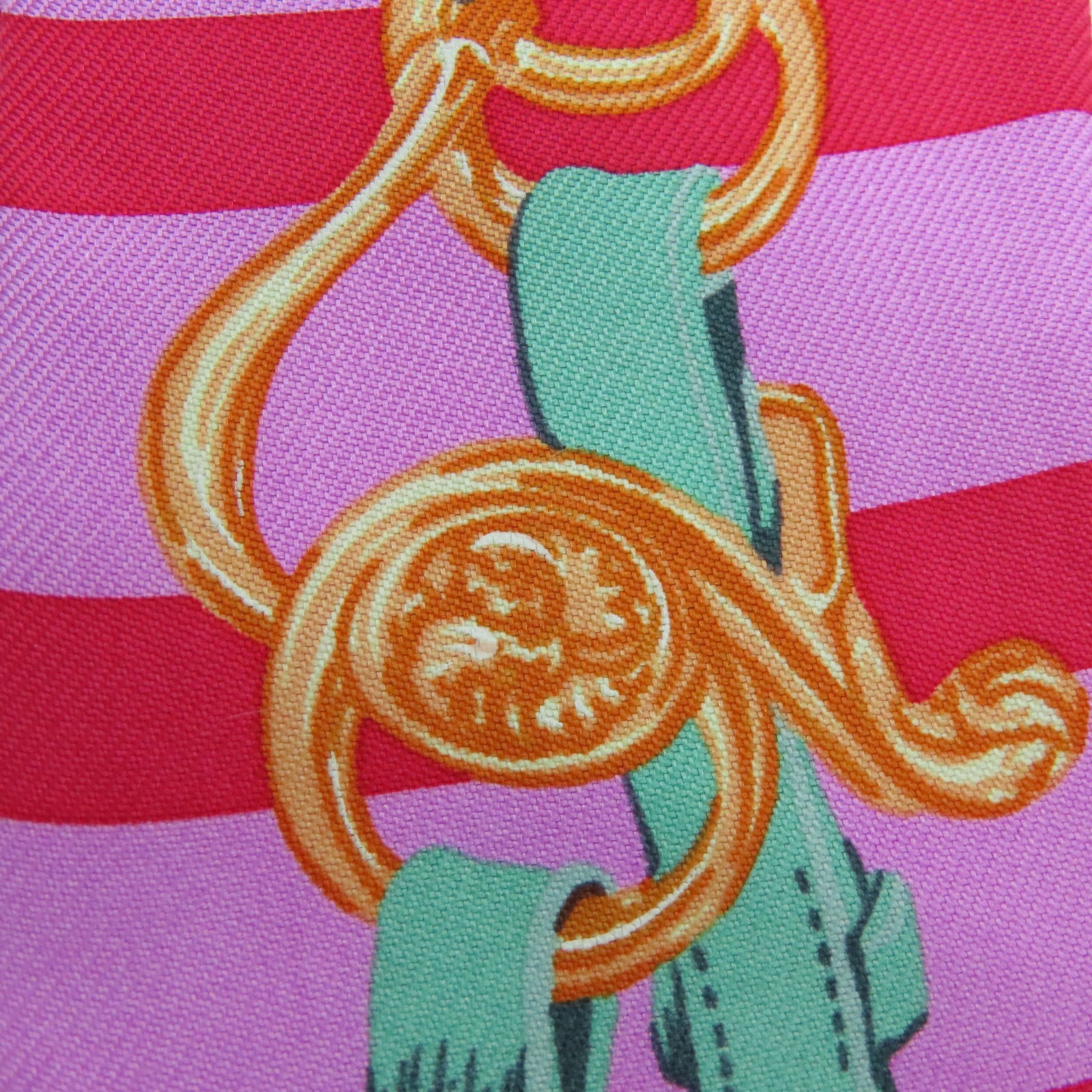 HERMES Silk Twilly Scarf Pink