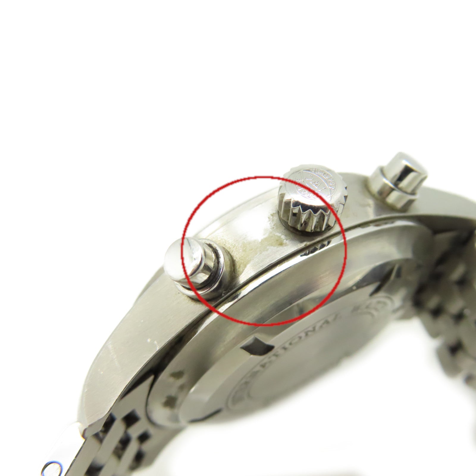 IWC 【激減優惠】Pilots Chronograph Watch不鏽鋼自動機芯手錶黑色/銀色
