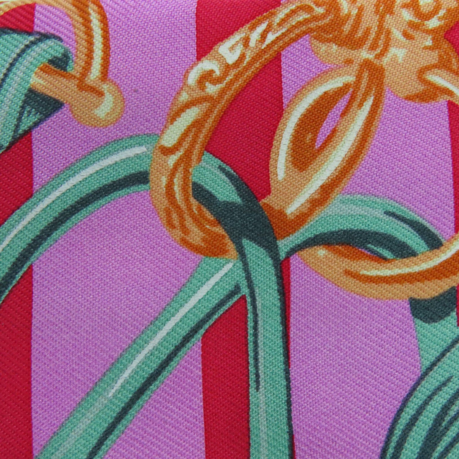 HERMES Silk Twilly Scarf Pink