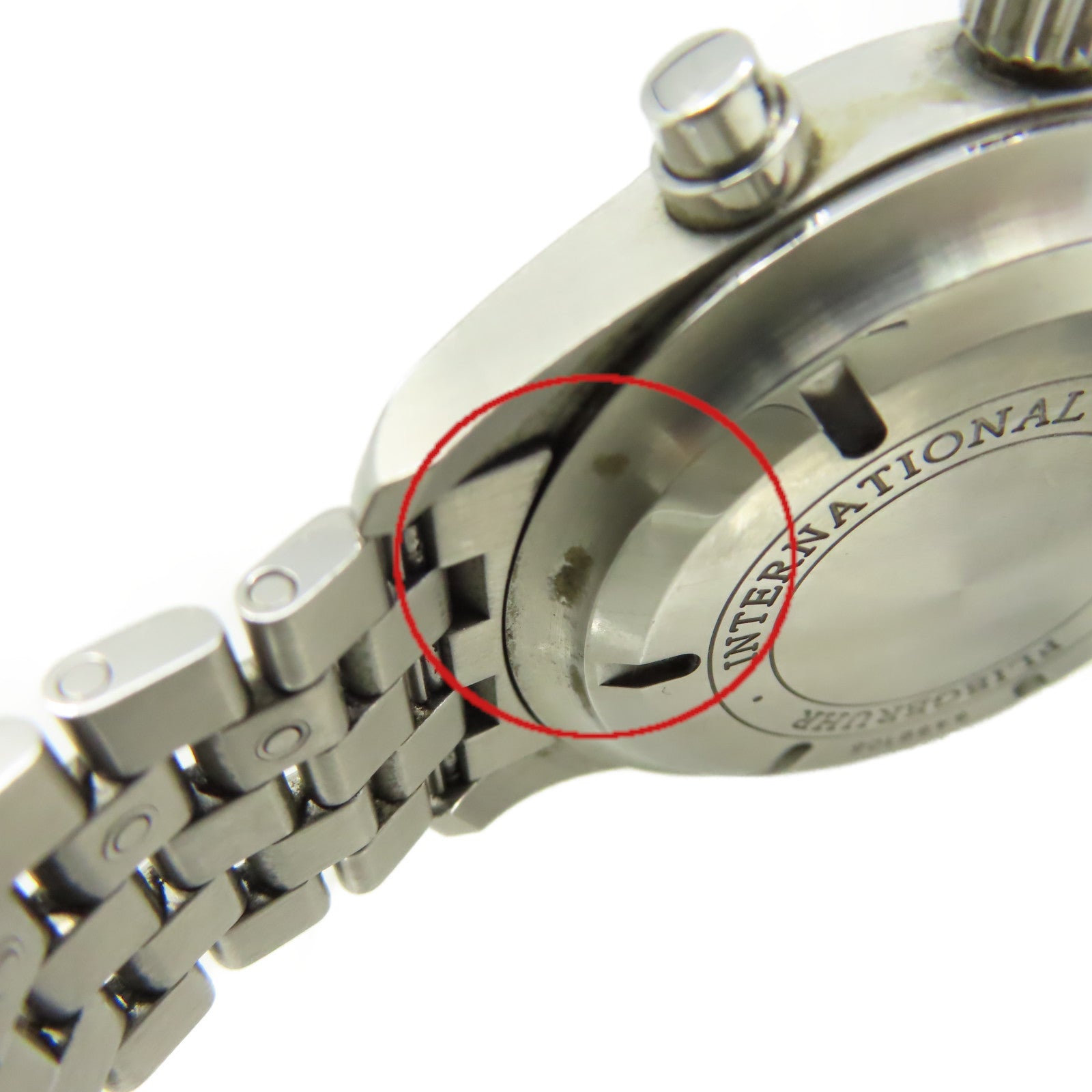 IWC 【激減優惠】Pilots Chronograph Watch不鏽鋼自動機芯手錶黑色/銀色