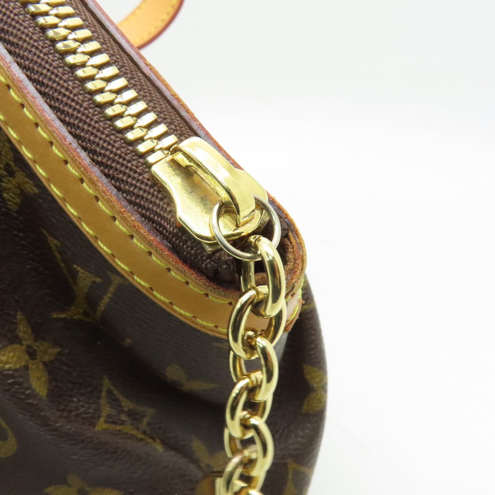 LOUIS VUITTON Monogram Tivoli GM金扣肩背袋啡色