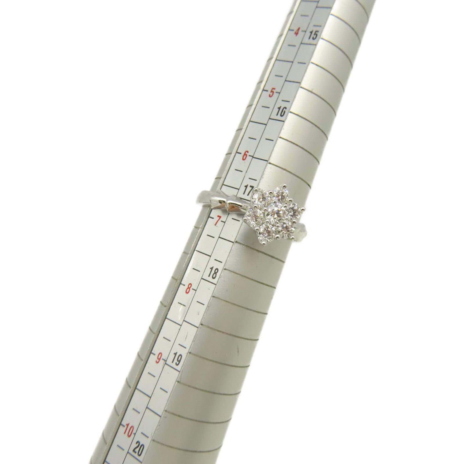 JEWELRY 18K白金/0.134ct/0.551ct鑽石Diamond Ring戒指US#6.75