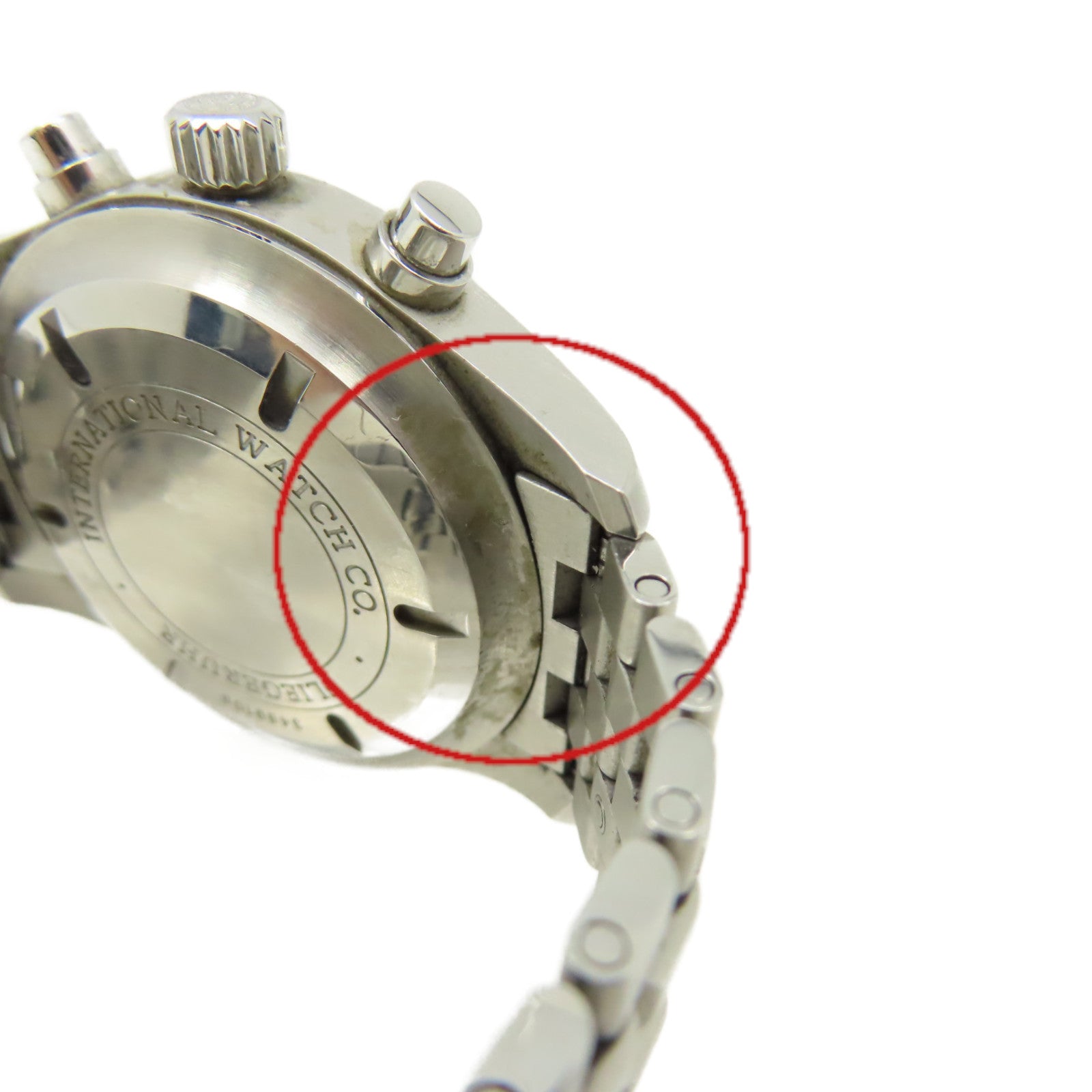 IWC 【激減優惠】Pilots Chronograph Watch不鏽鋼自動機芯手錶黑色/銀色