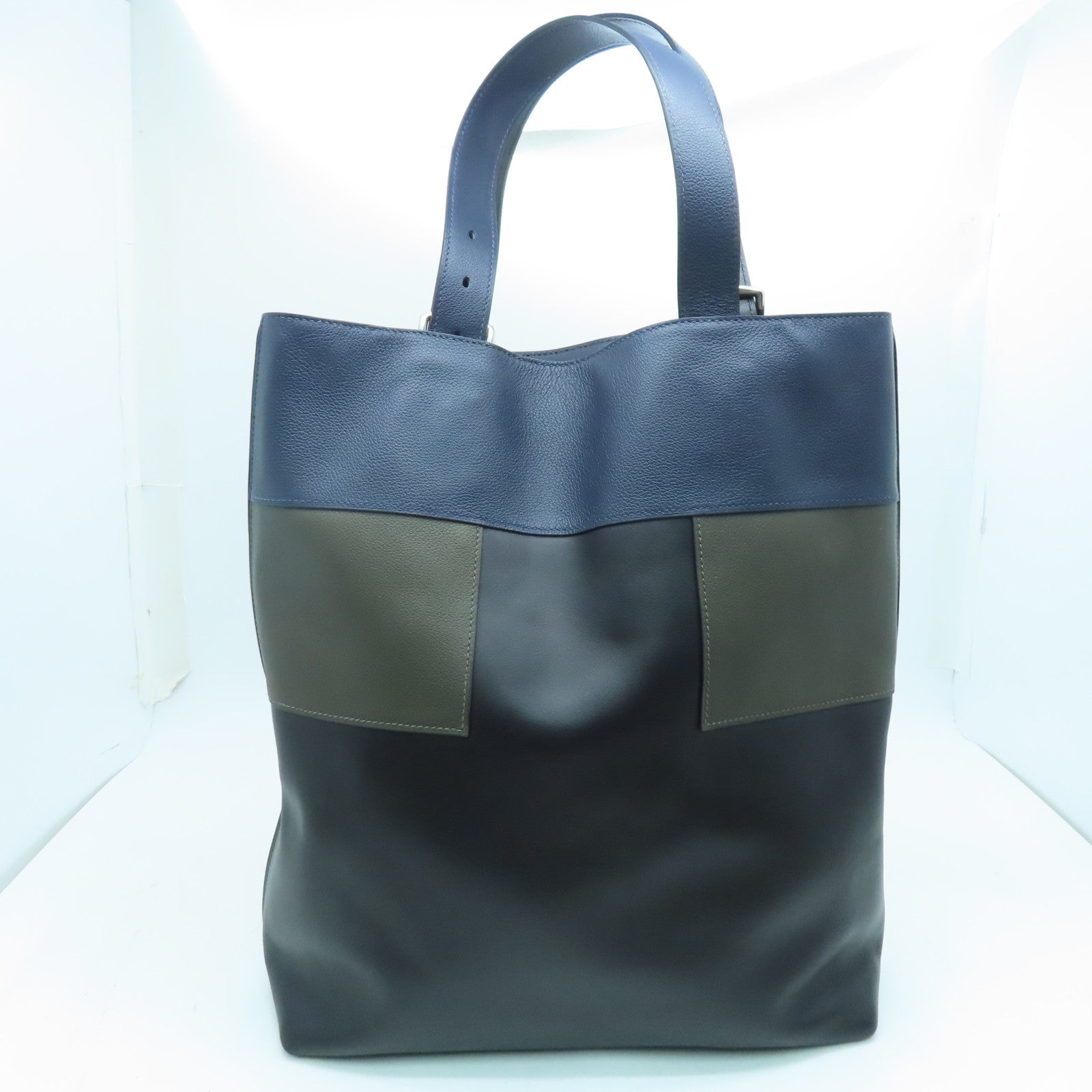 HERMES Eevercolor皮革Etriviere Jockey Bag银扣肩背袋多色