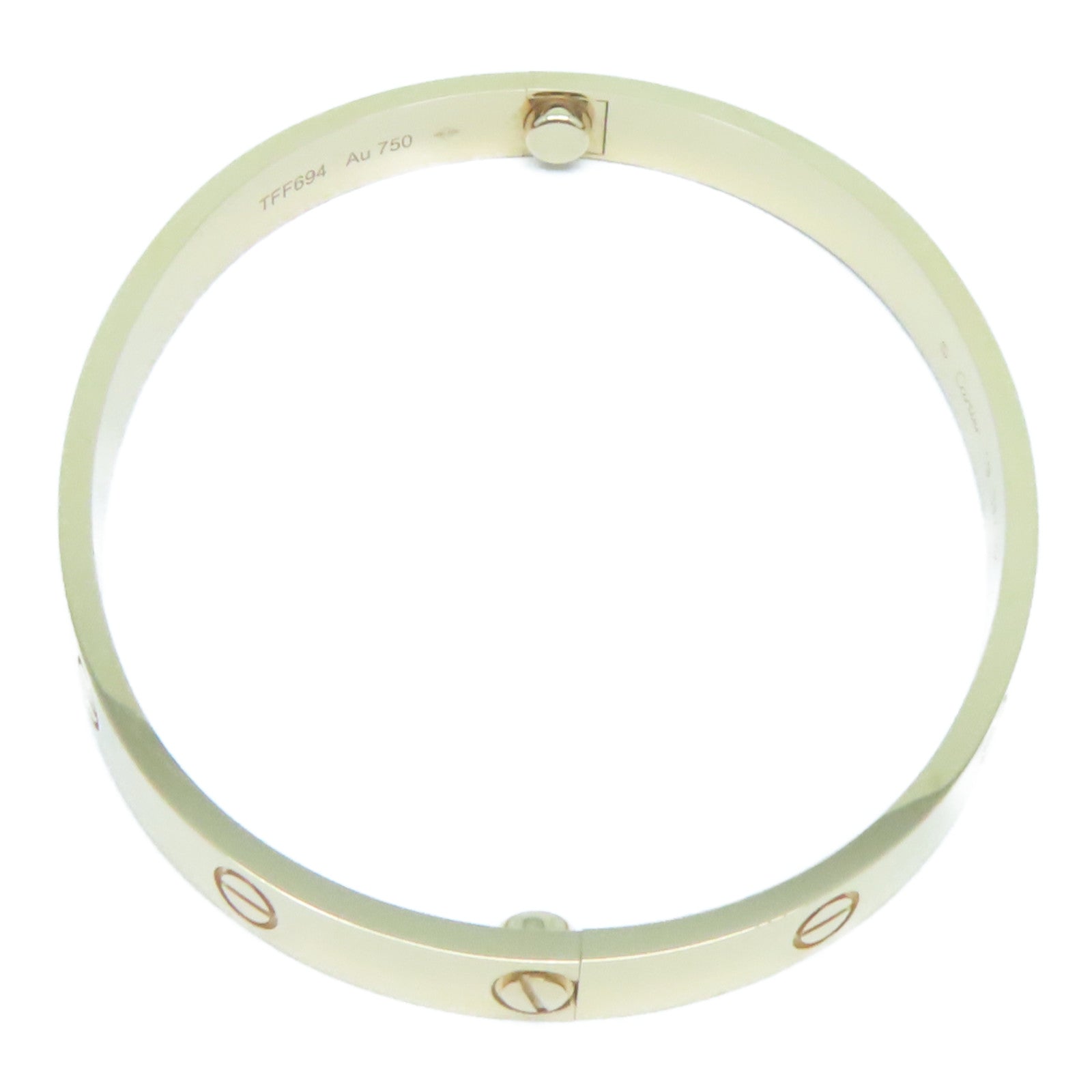 CARTIER 18K玫瑰金Love Bracelet手鐲Cartier#19