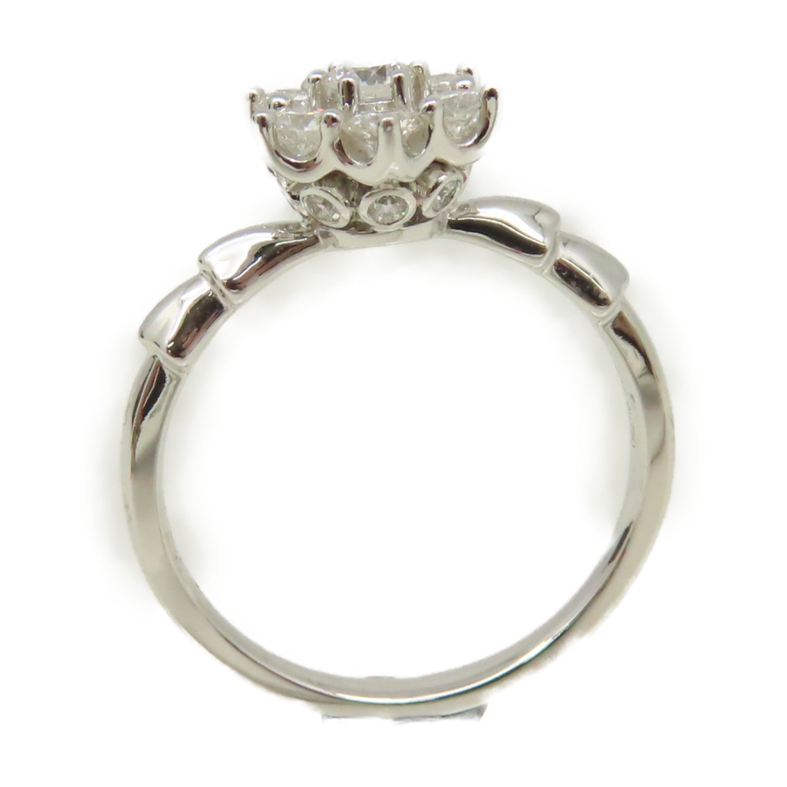 JEWELRY 18K白金/0.134ct/0.551ct鑽石Diamond Ring戒指US#6.75