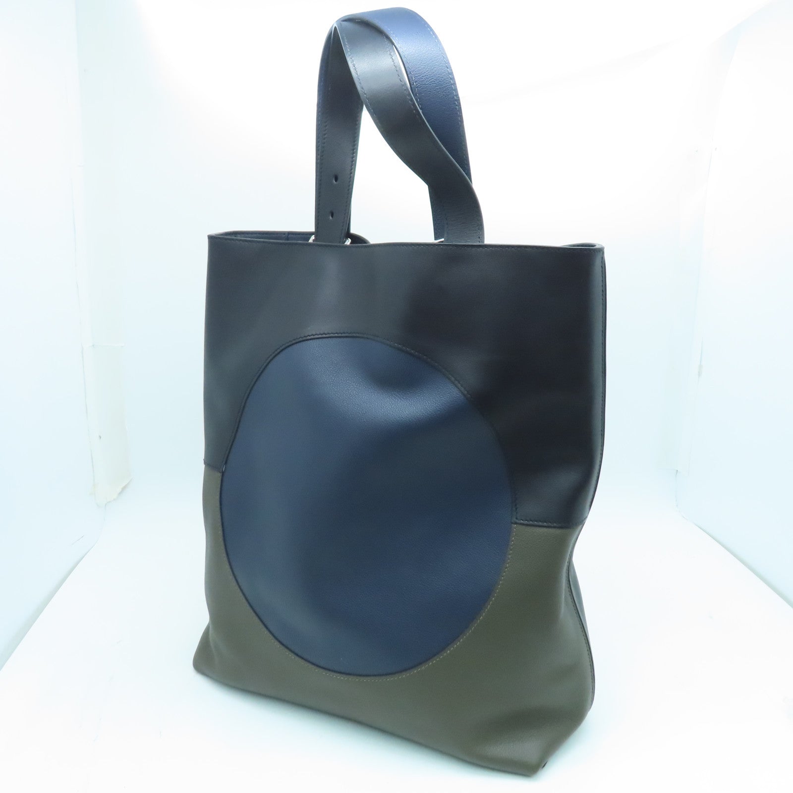 HERMES Eevercolor皮革Etriviere Jockey Bag银扣肩背袋多色
