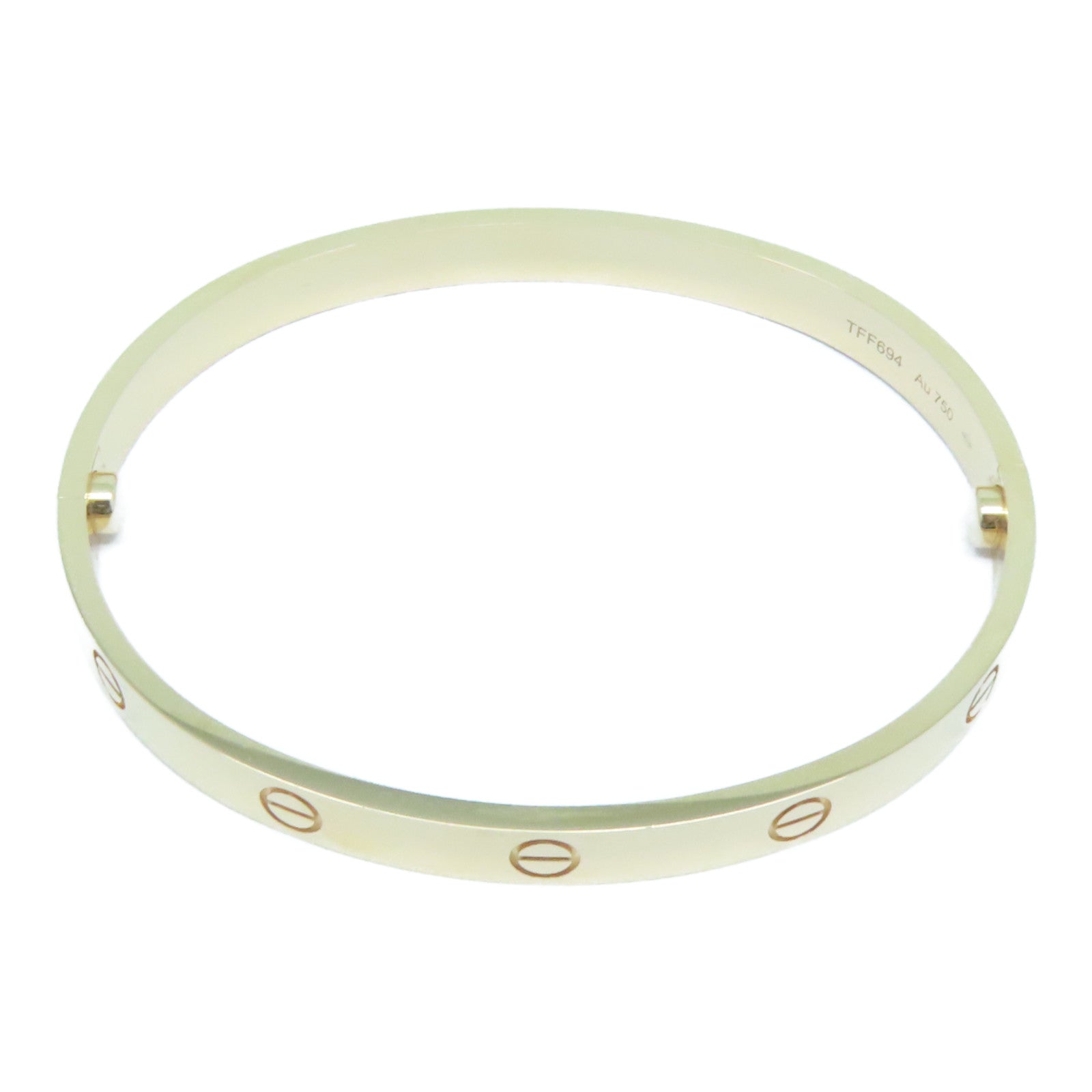 CARTIER 18K玫瑰金Love Bracelet手鐲Cartier#19