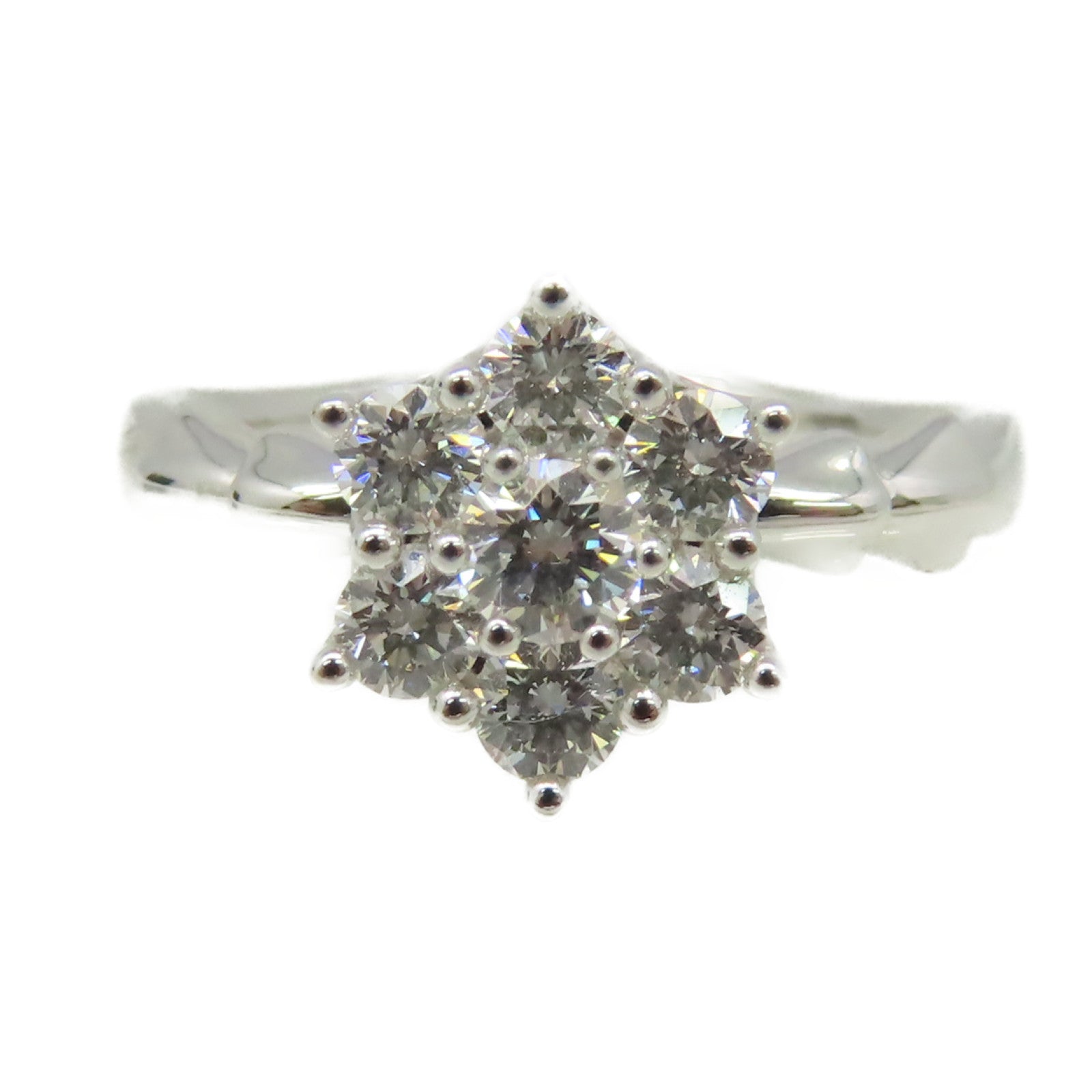 JEWELRY 18K白金/0.134ct/0.551ct鑽石Diamond Ring戒指US#6.75
