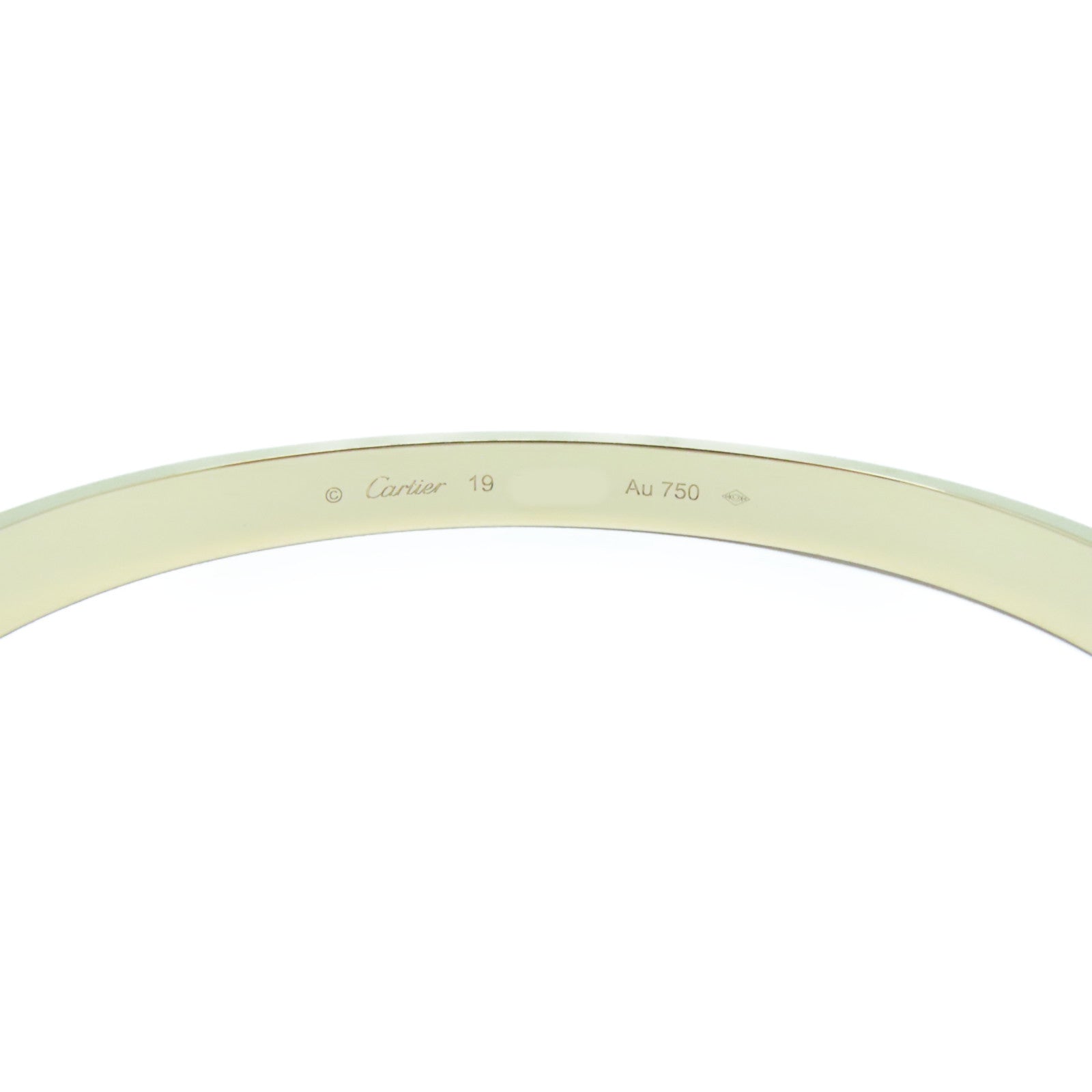 CARTIER 18K玫瑰金Love Bracelet手鐲Cartier#19