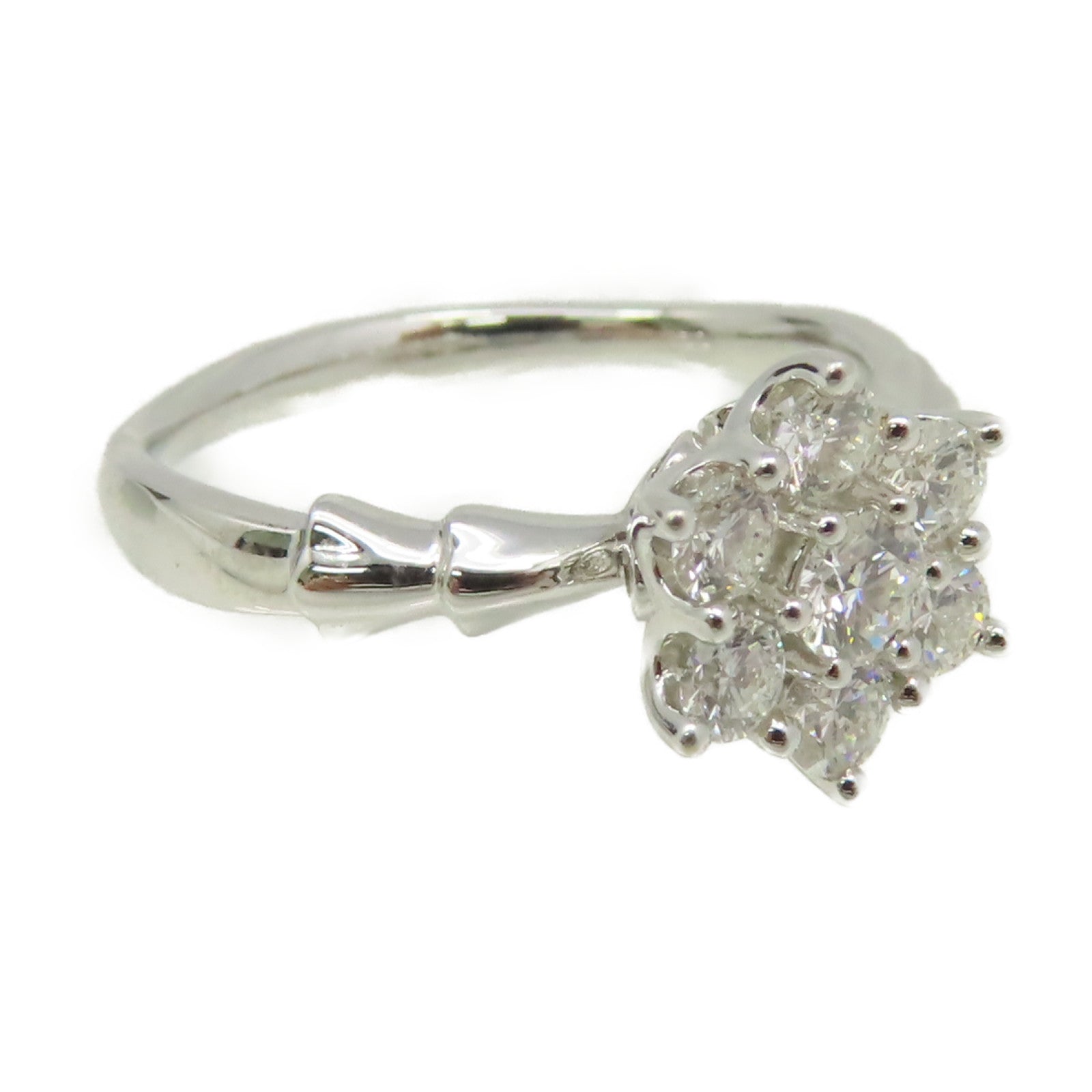 JEWELRY 18K白金/0.134ct/0.551ct鑽石Diamond Ring戒指US#6.75
