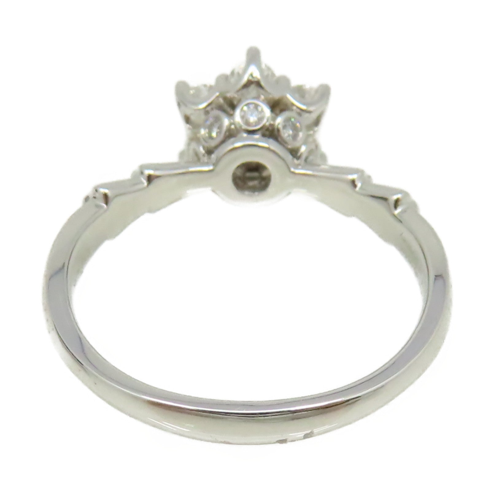 JEWELRY 18K白金/0.134ct/0.551ct鑽石Diamond Ring戒指US#6.75