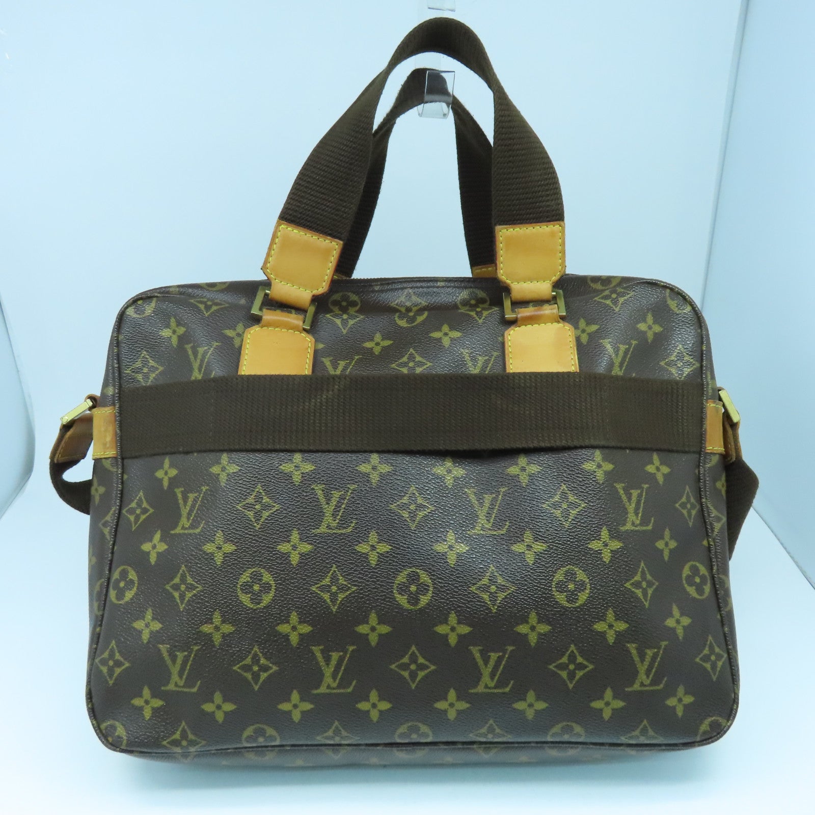 LOUIS VUITTON Monogram Sac Bosphore金扣手挽肩背兩用袋啡色