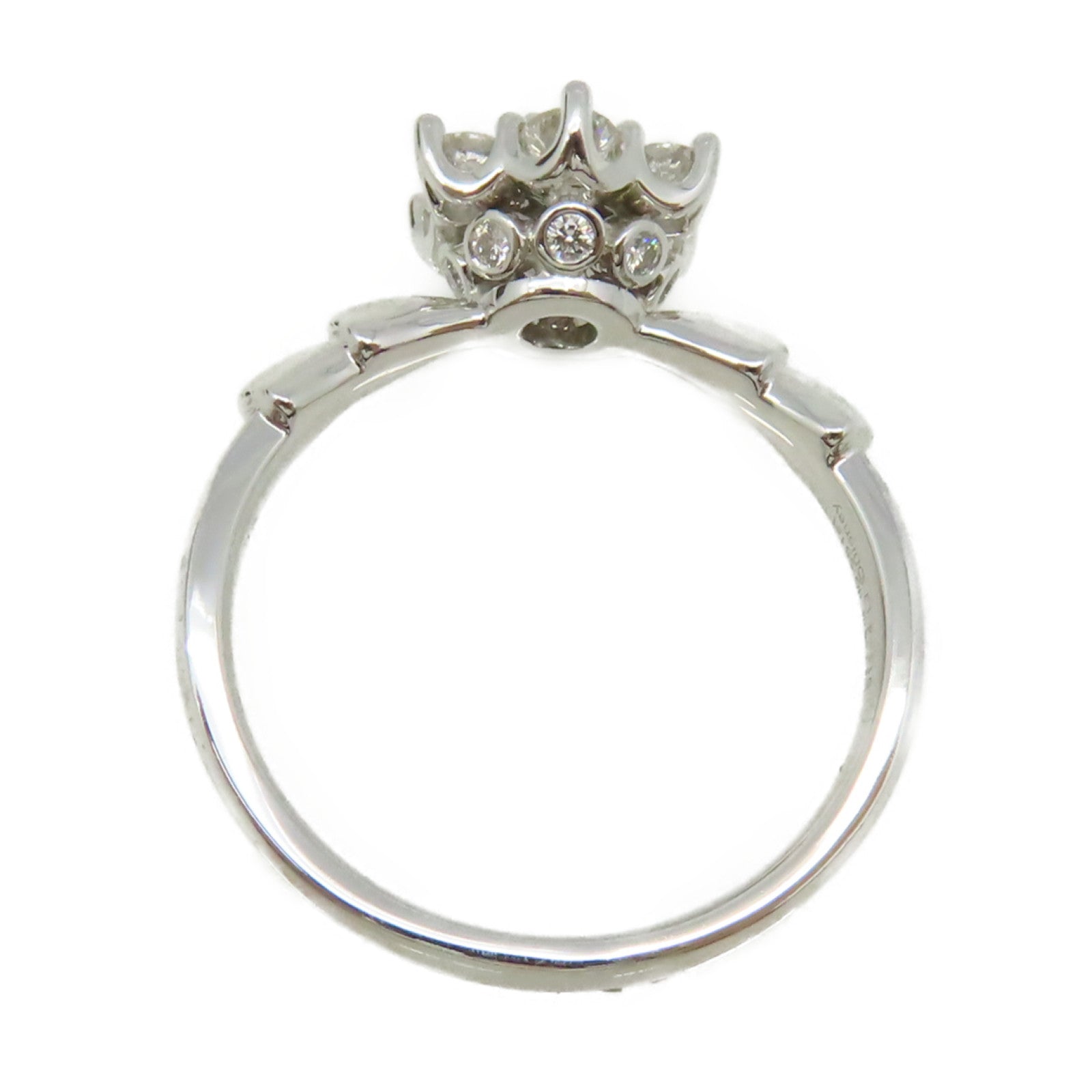 JEWELRY 18K白金/0.134ct/0.551ct鑽石Diamond Ring戒指US#6.75