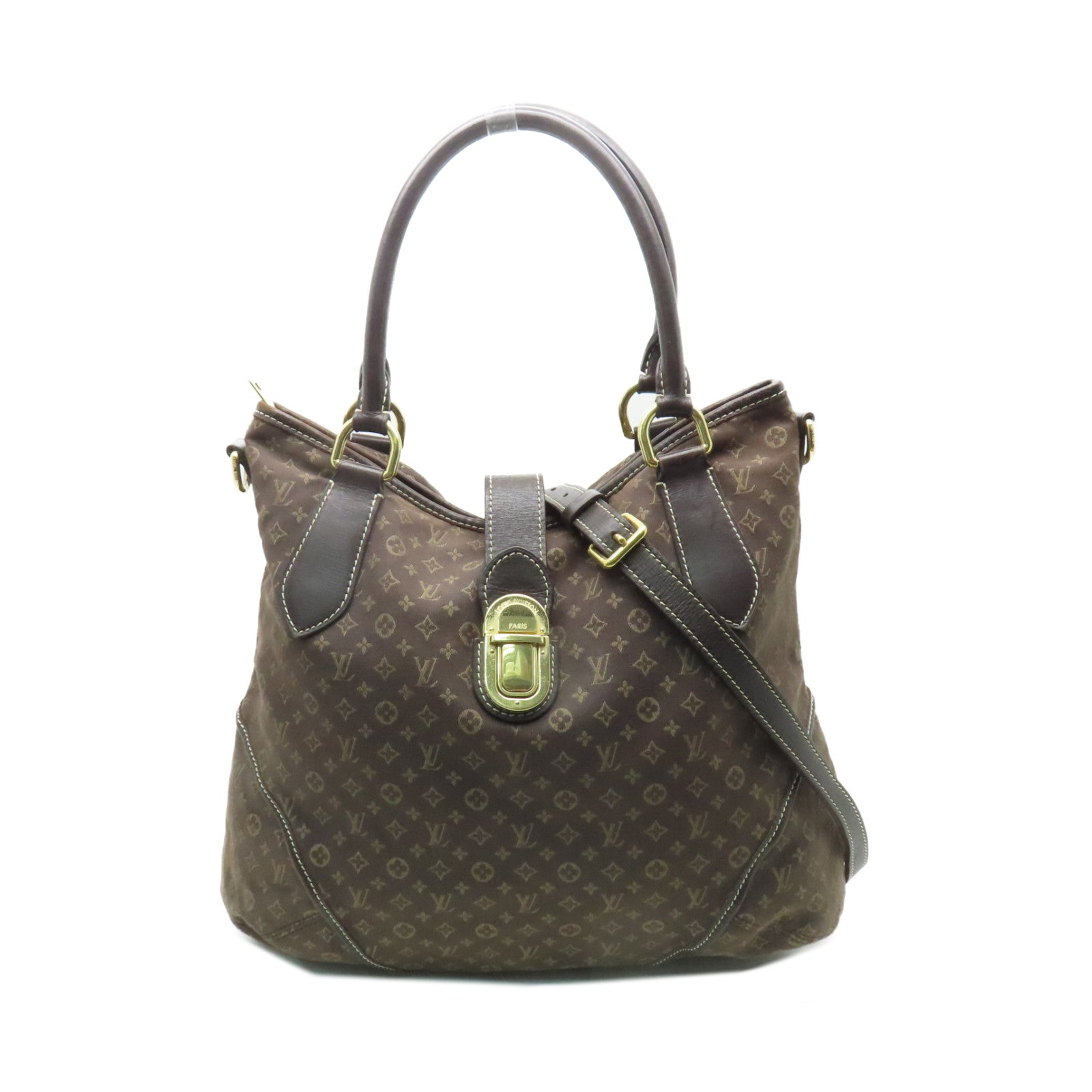 LOUIS VUITTON Monogram Idylle Elegie金扣手挽肩背兩用袋啡色