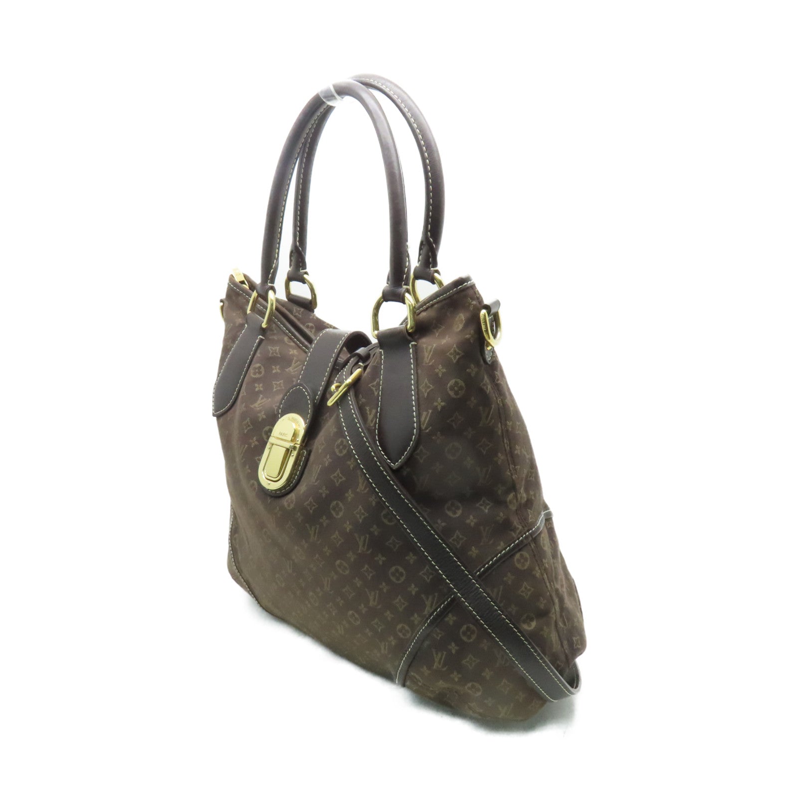 LOUIS VUITTON Monogram Idylle Elegie金扣手挽肩背兩用袋啡色