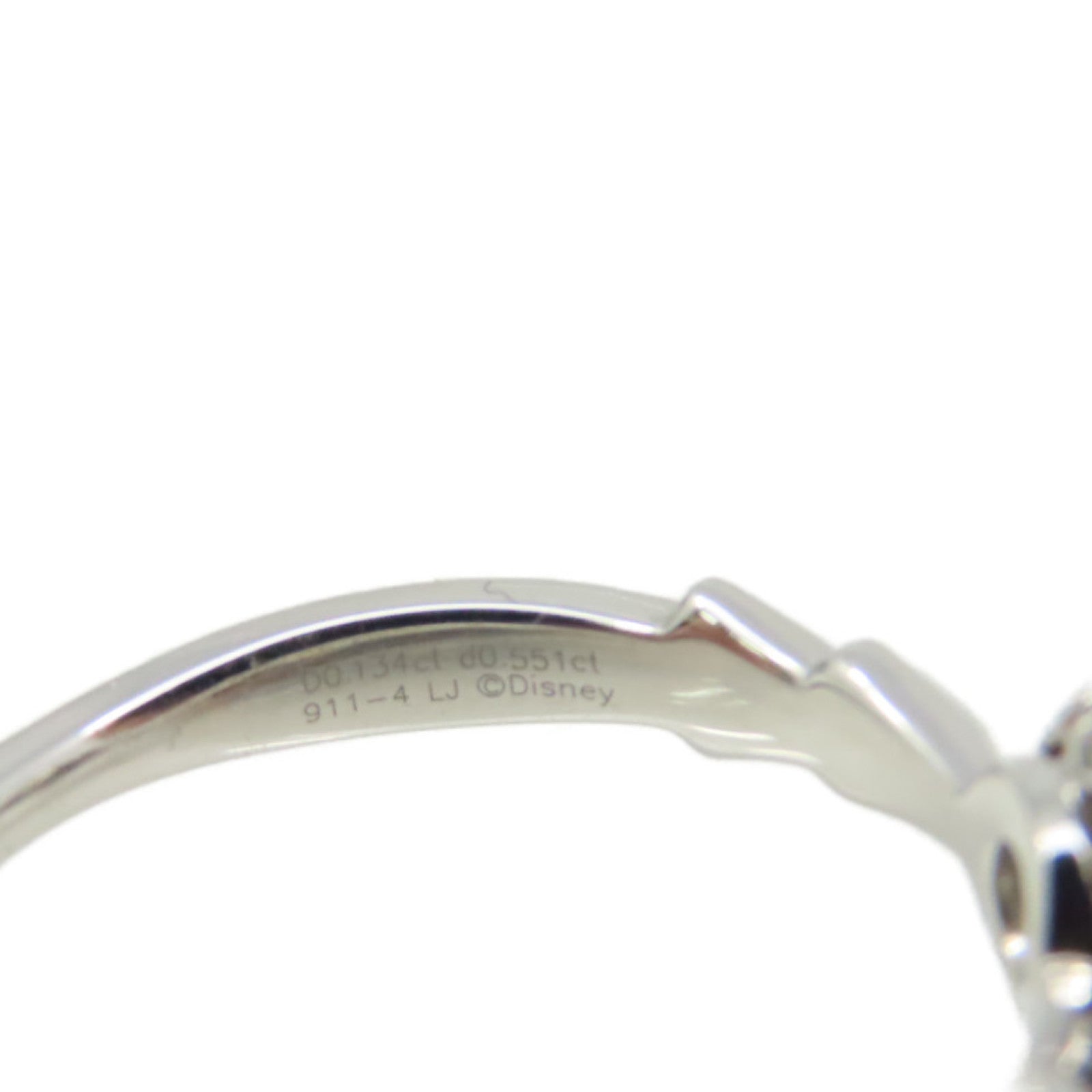 JEWELRY 18K白金/0.134ct/0.551ct鑽石Diamond Ring戒指US#6.75