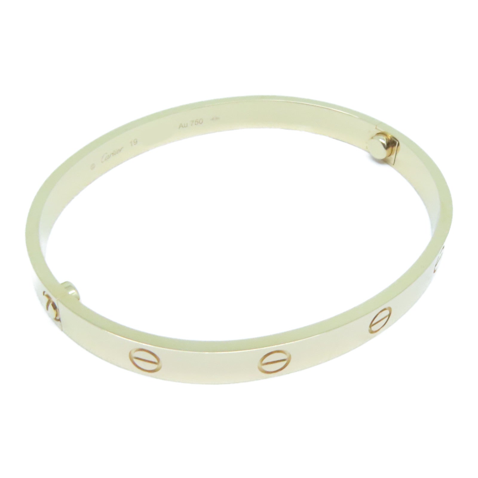 CARTIER 18K玫瑰金Love Bracelet手鐲Cartier#19