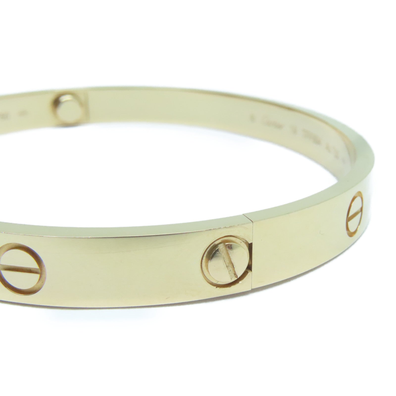 CARTIER 18K玫瑰金Love Bracelet手鐲Cartier#19