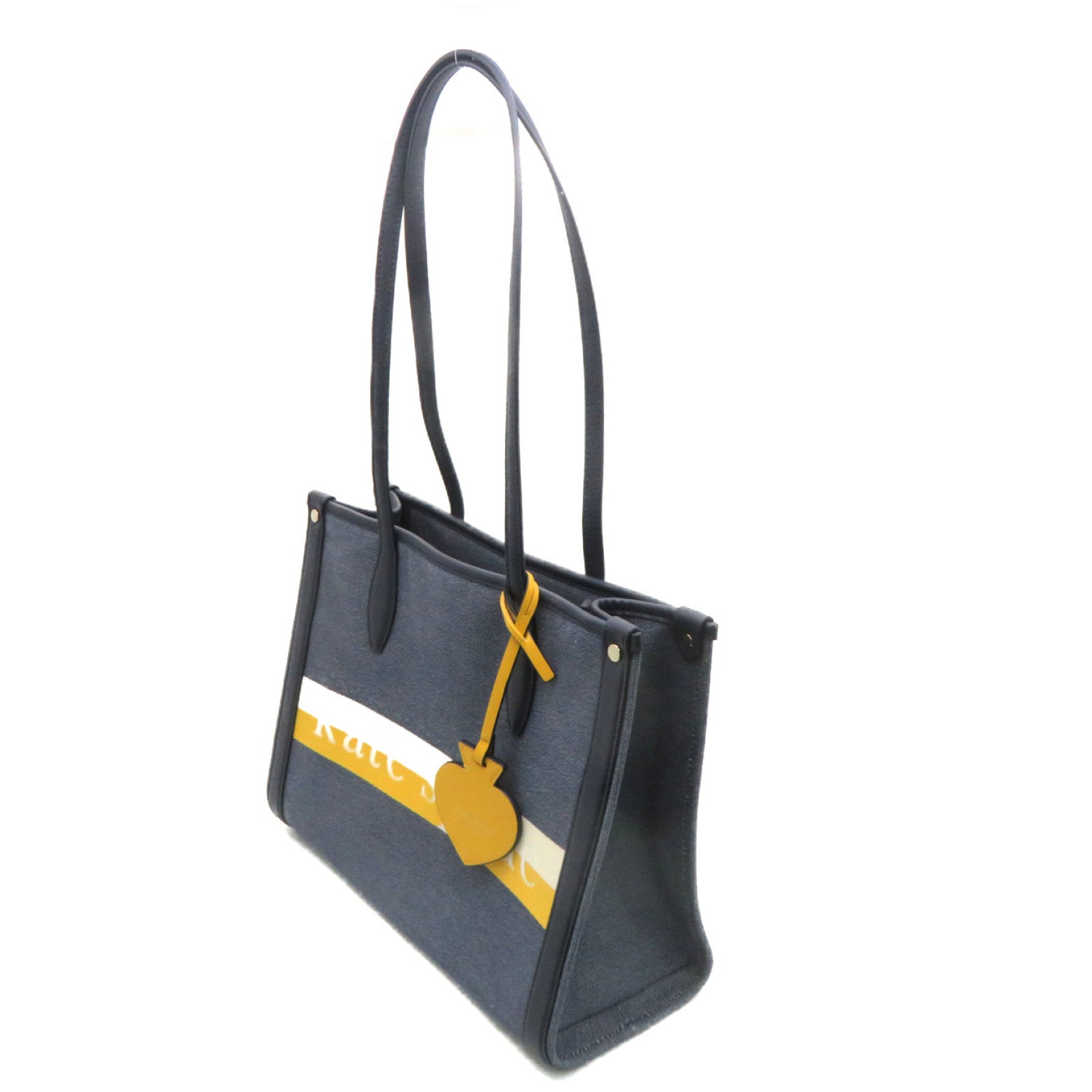 Kate Spade 帆布Market Stripe Tote肩背袋蓝色
