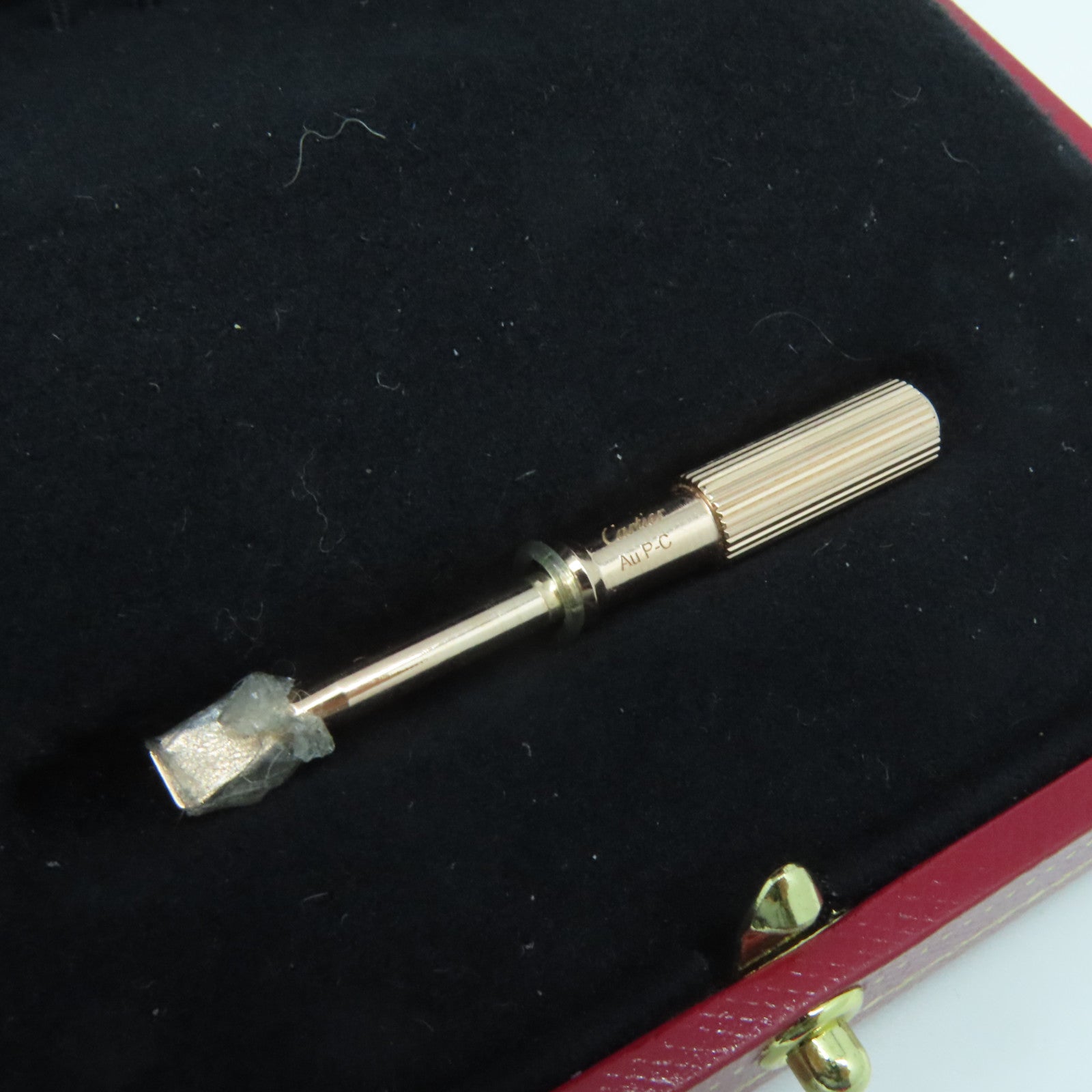 CARTIER 18K玫瑰金4 Diamonds Love Blaceret鑽石手鐲Cartier#19