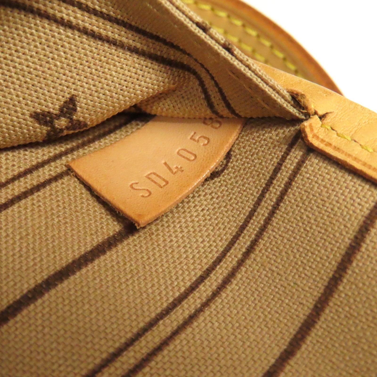 LOUIS VUITTON Monogram Neverfull MM金扣手挽袋啡色