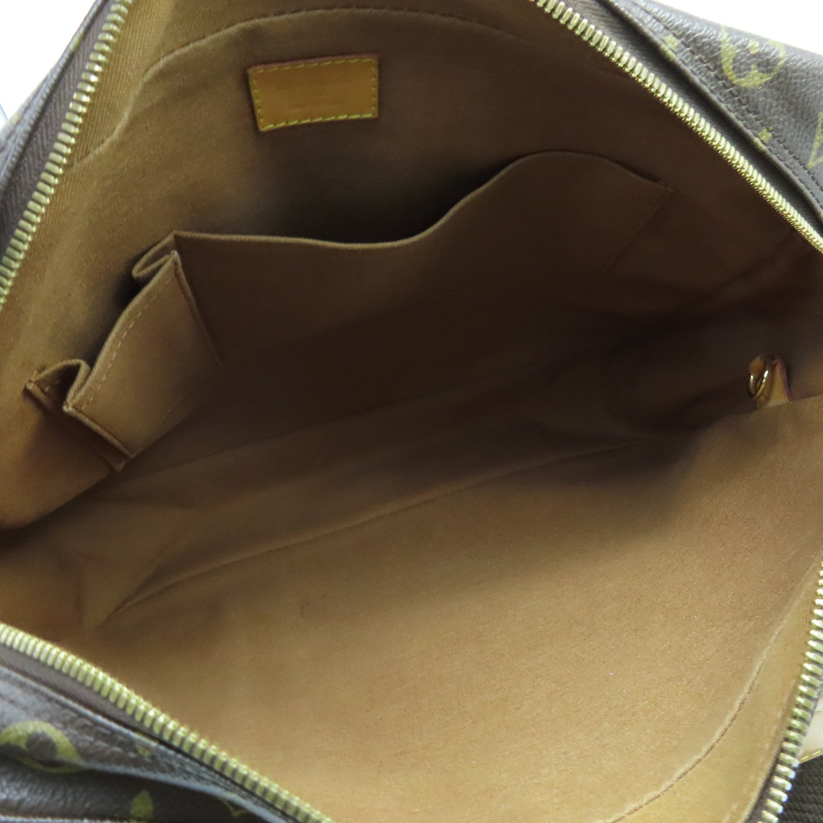 LOUIS VUITTON Monogram Sac Bosphore金扣手挽肩背兩用袋啡色