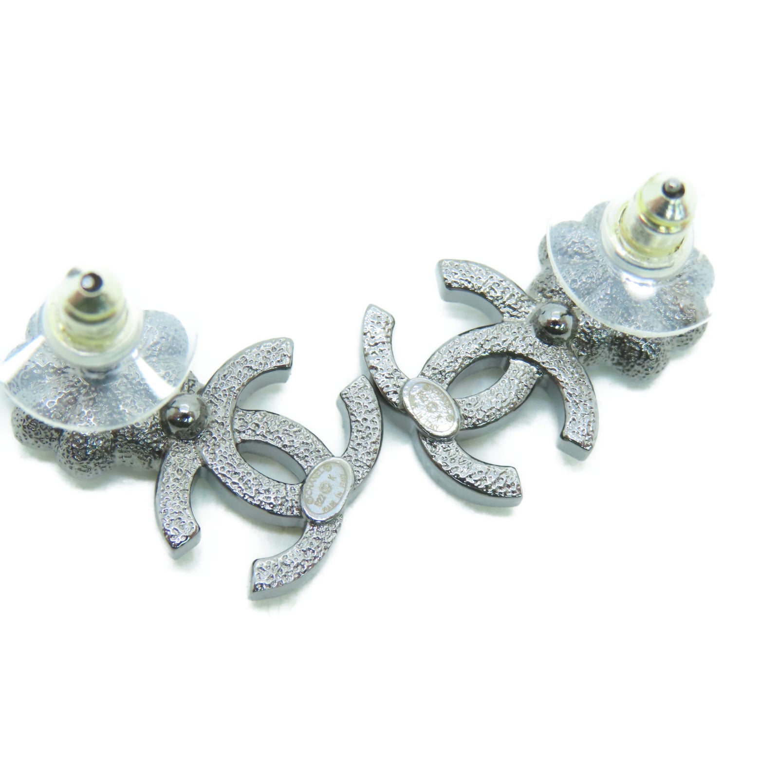 CHANEL 金属Earrings耳环银色
