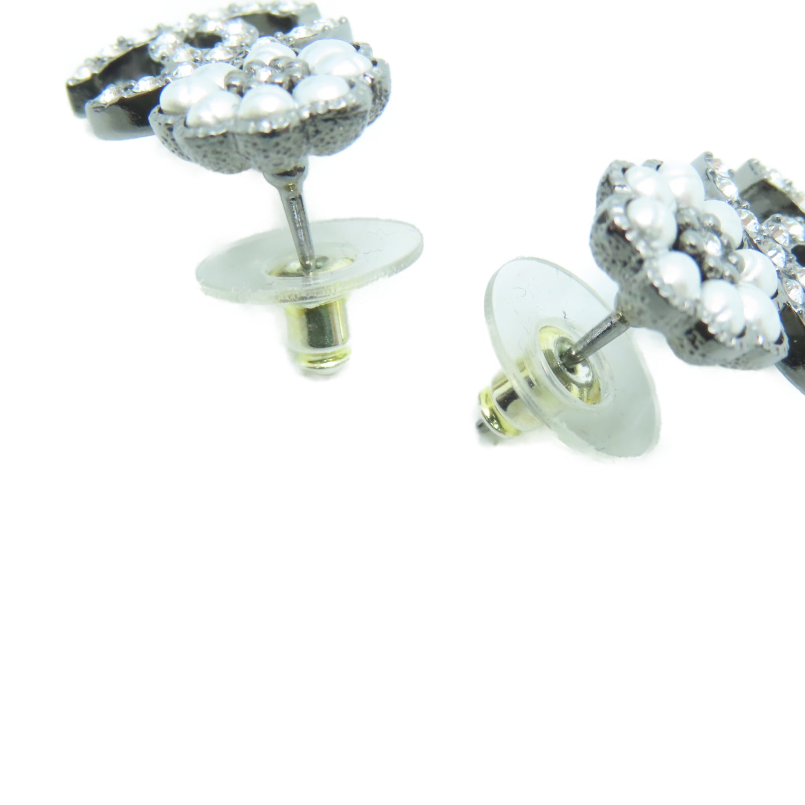 CHANEL 金属Earrings耳环银色