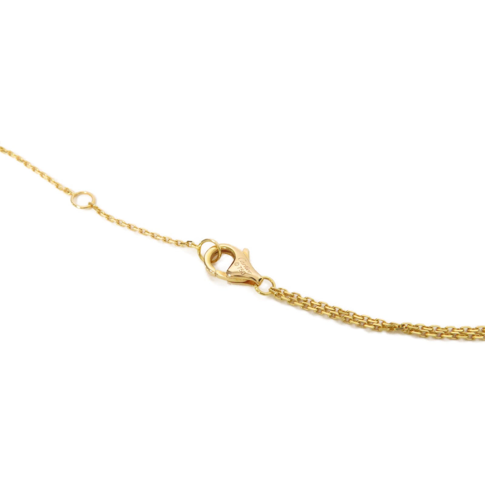 CARTIER 18K黃金Mini Trinity Necklace項鍊金色