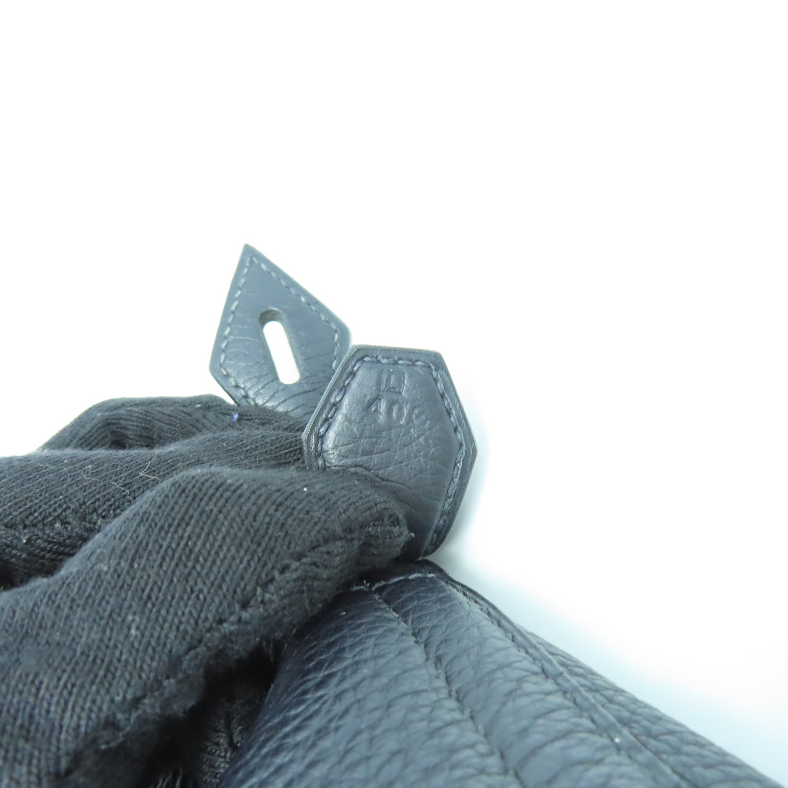 HERMES Clemence皮革Bolide 31銀扣手挽肩背兩用袋Blue indigo