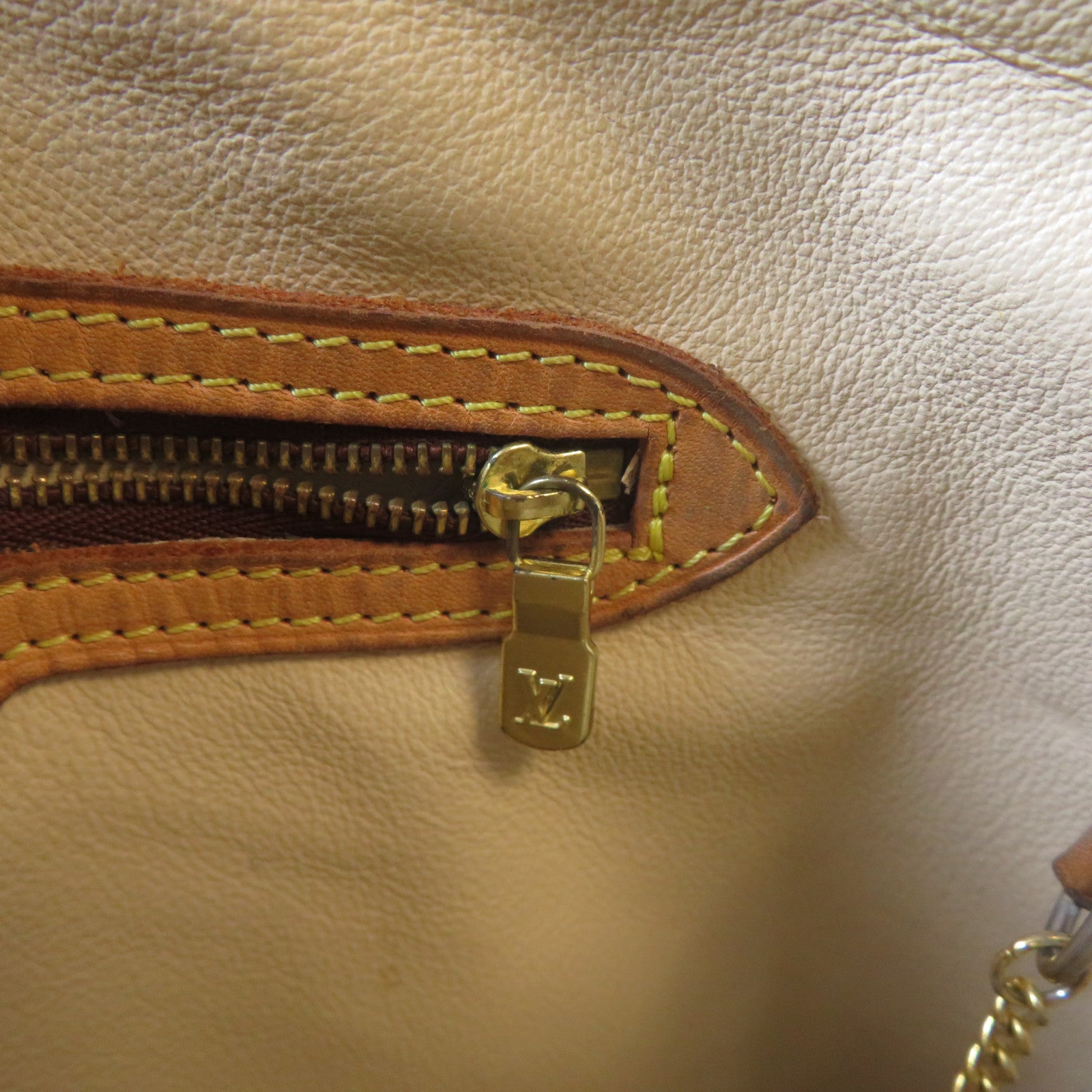 LOUIS VUITTON Monogram Bucket GM金扣手挽袋啡色