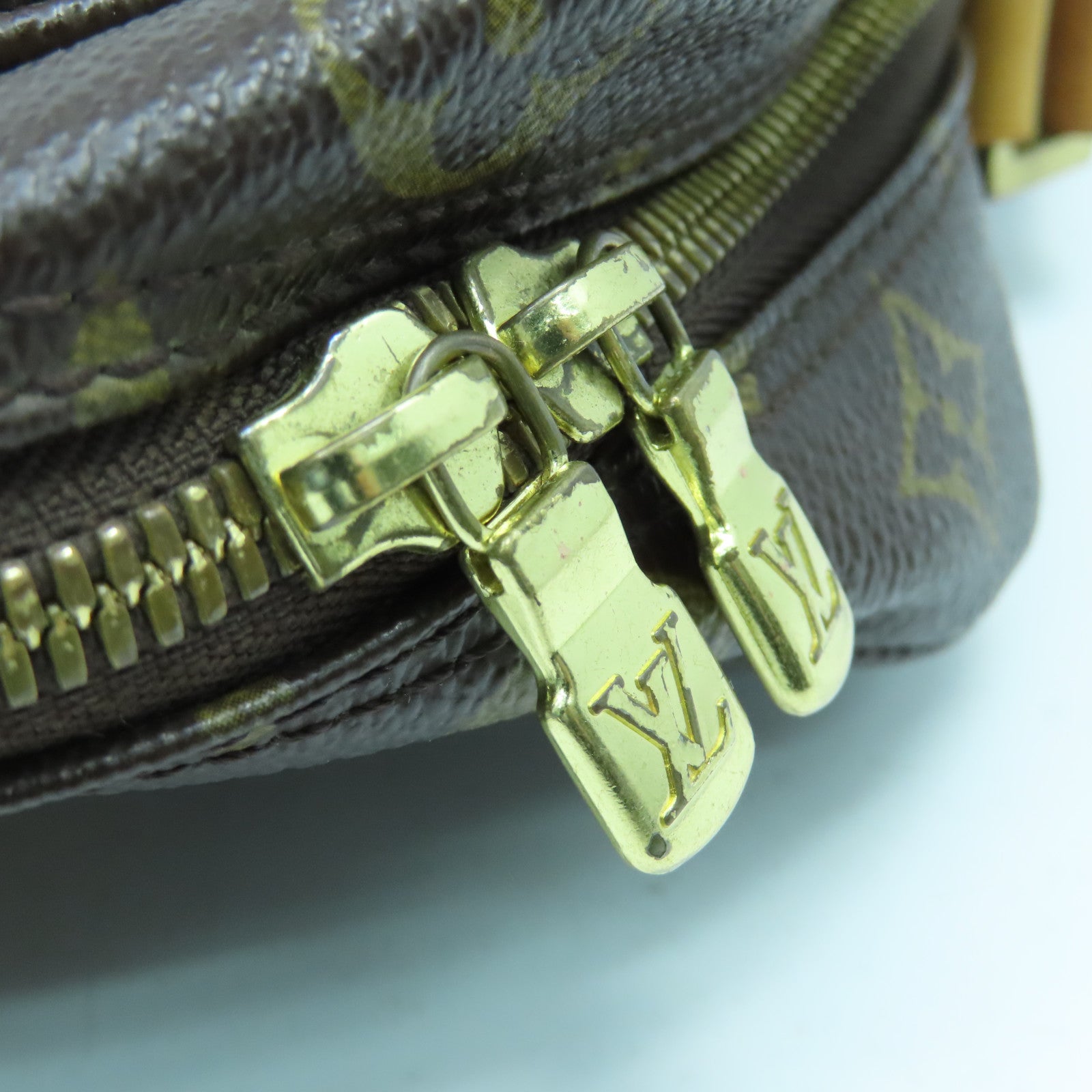 LOUIS VUITTON Monogram Sac Bosphore金扣手挽肩背兩用袋啡色