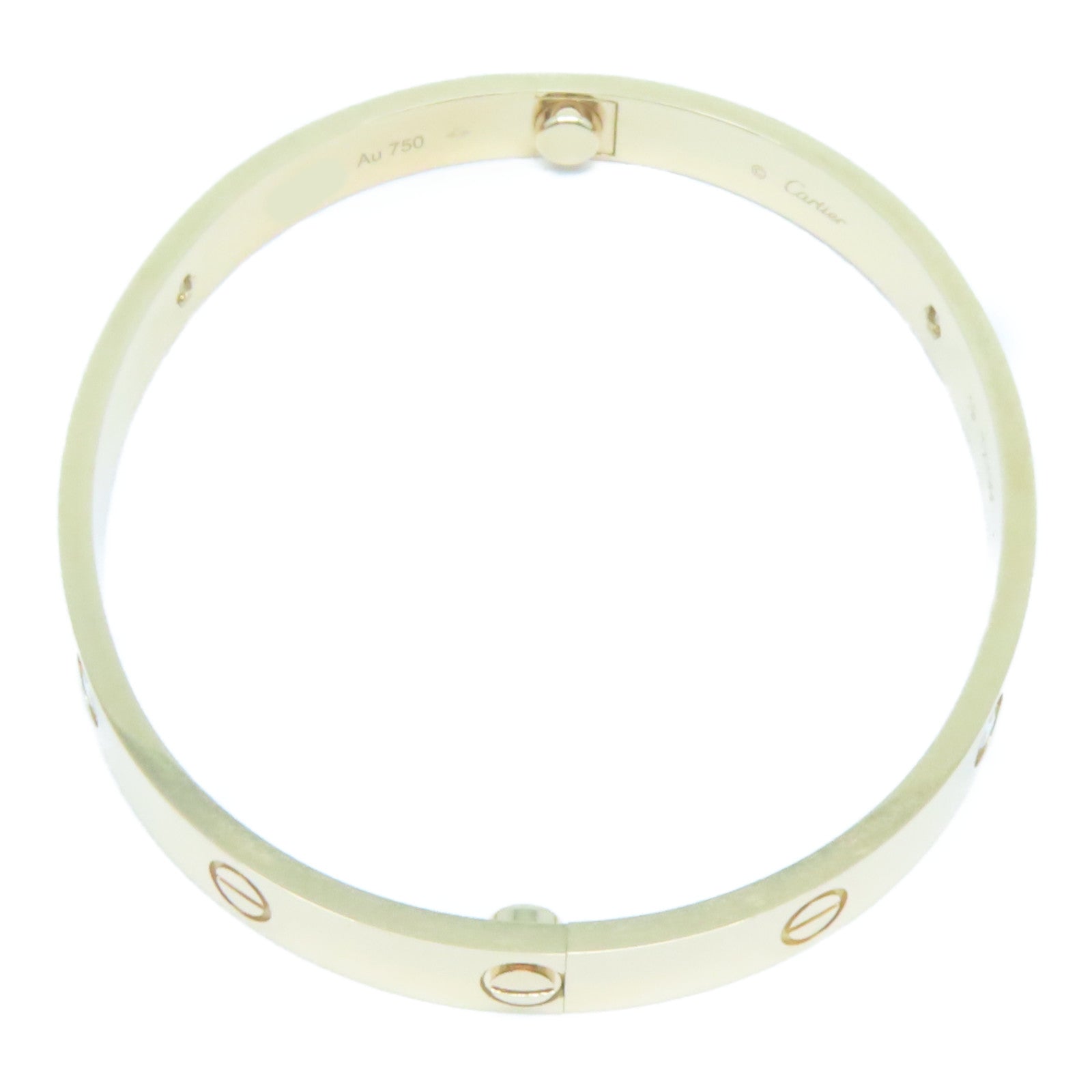CARTIER 18K玫瑰金4 Diamonds Love Blaceret鑽石手鐲Cartier#19