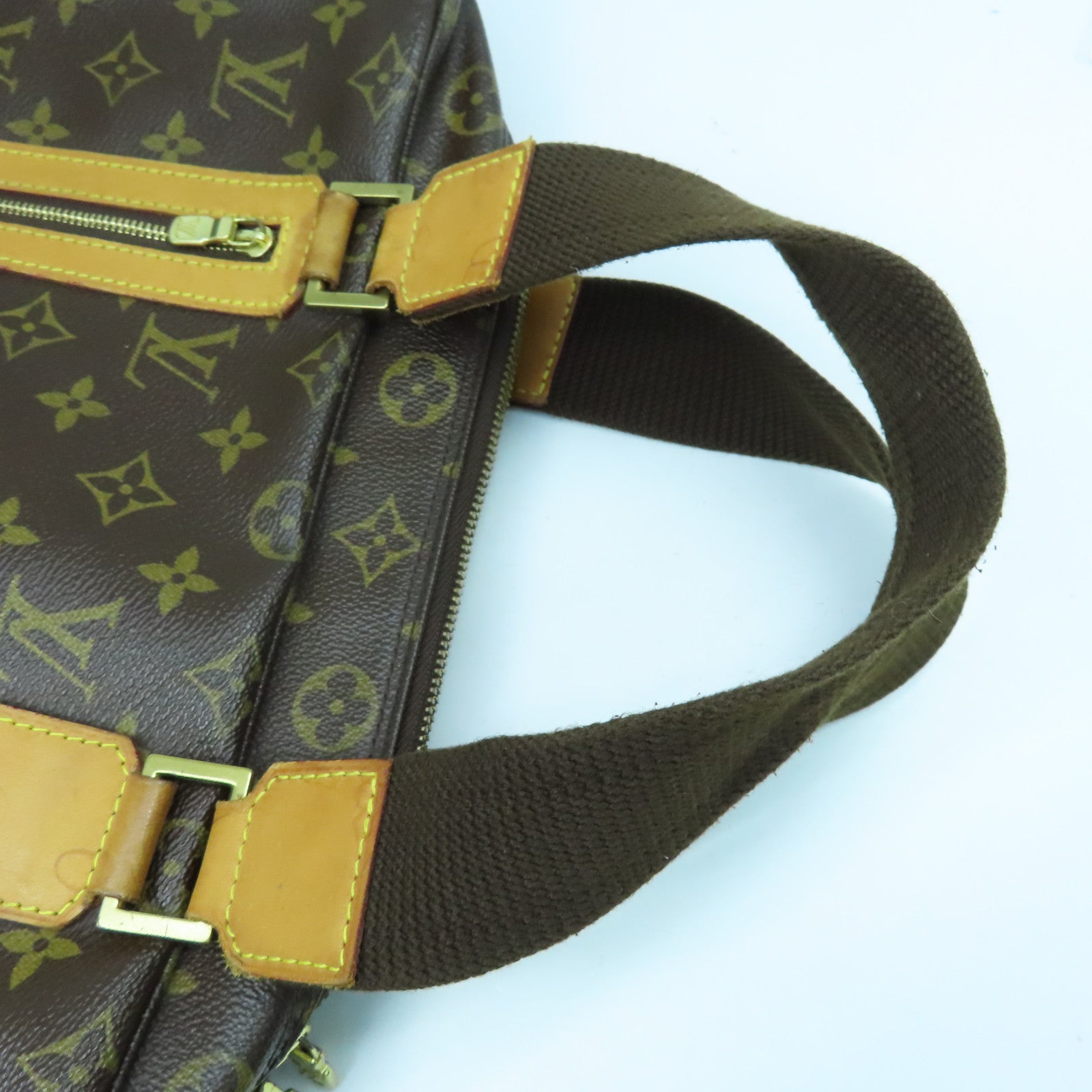 LOUIS VUITTON Monogram Sac Bosphore金扣手挽肩背兩用袋啡色