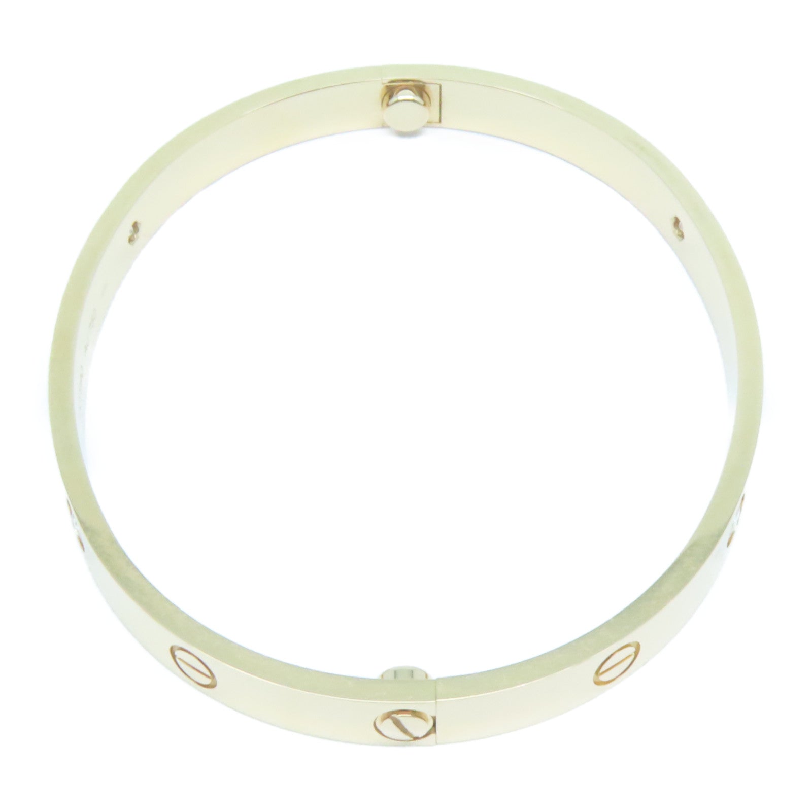 CARTIER 18K玫瑰金4 Diamonds Love Blaceret鑽石手鐲Cartier#19