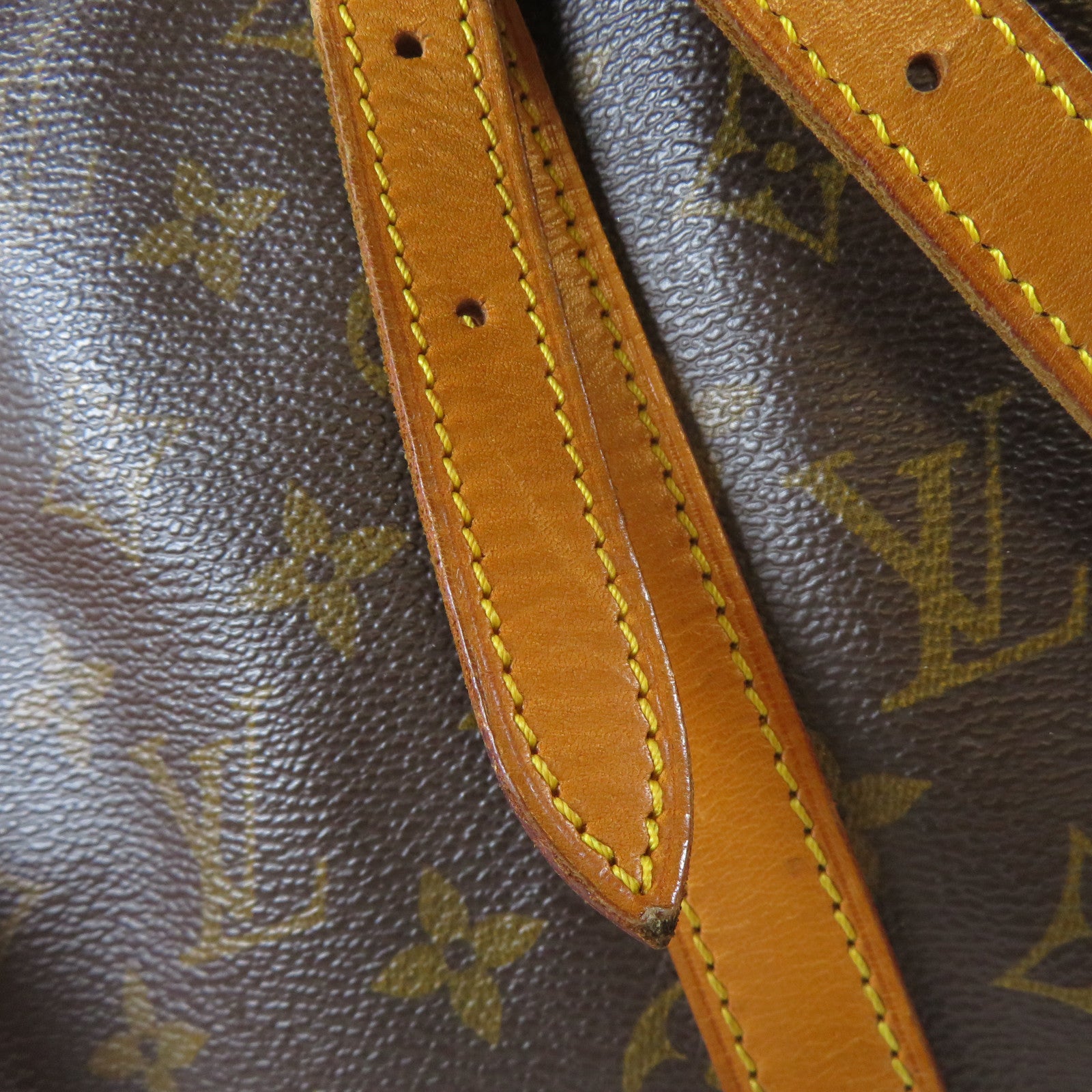 LOUIS VUITTON Monogram Bucket GM金扣手挽袋啡色