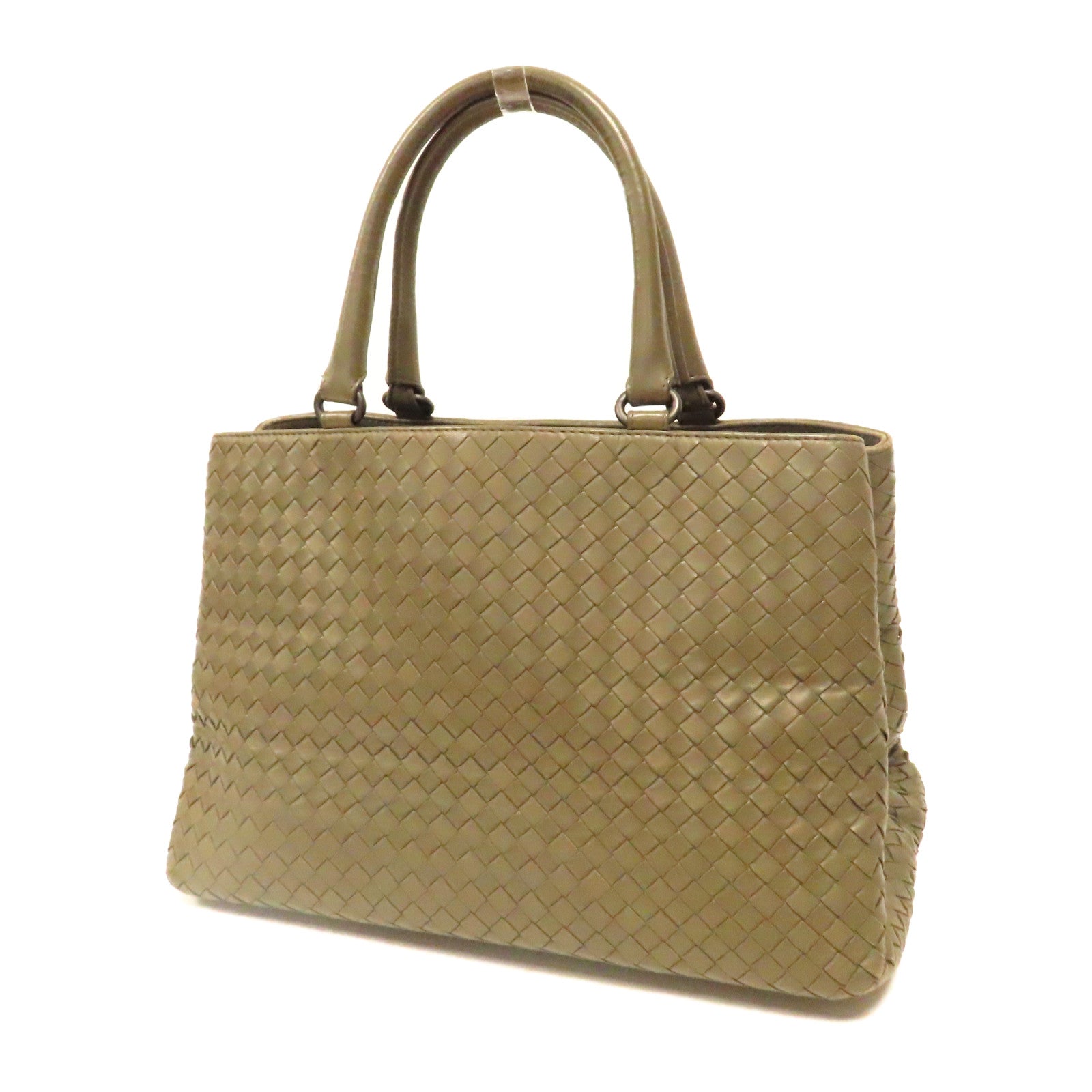 BOTTEGA VENETA 織紋羊皮皮革Shoulder Bag肩背袋綠色