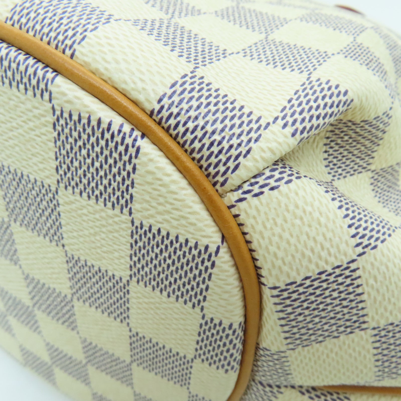 LOUIS VUITTON Damier Azur Riviera金扣手挽肩背兩用袋白色