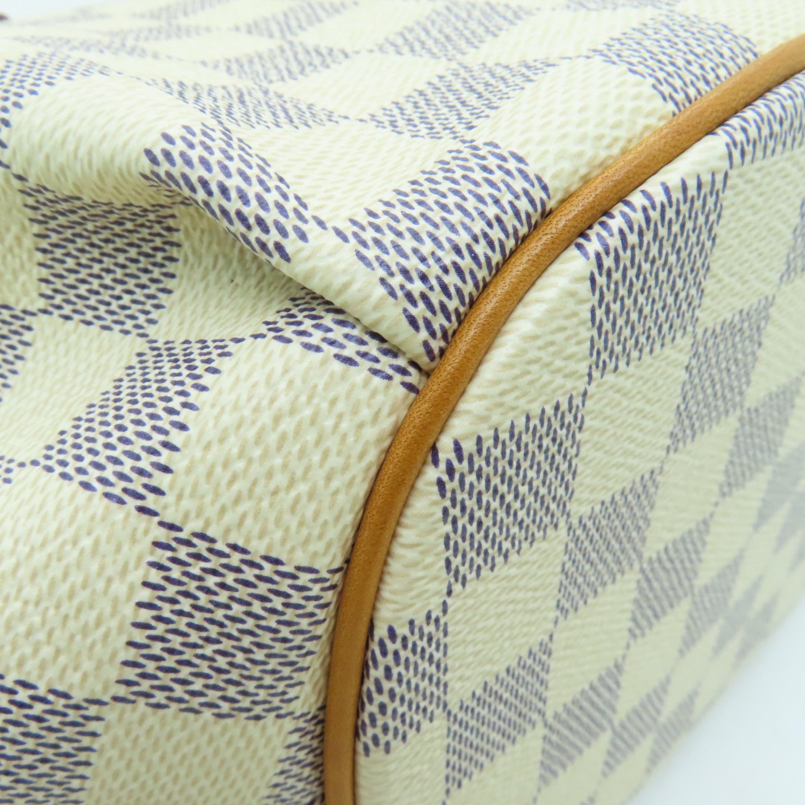 LOUIS VUITTON Damier Azur Riviera金扣手挽肩背兩用袋白色