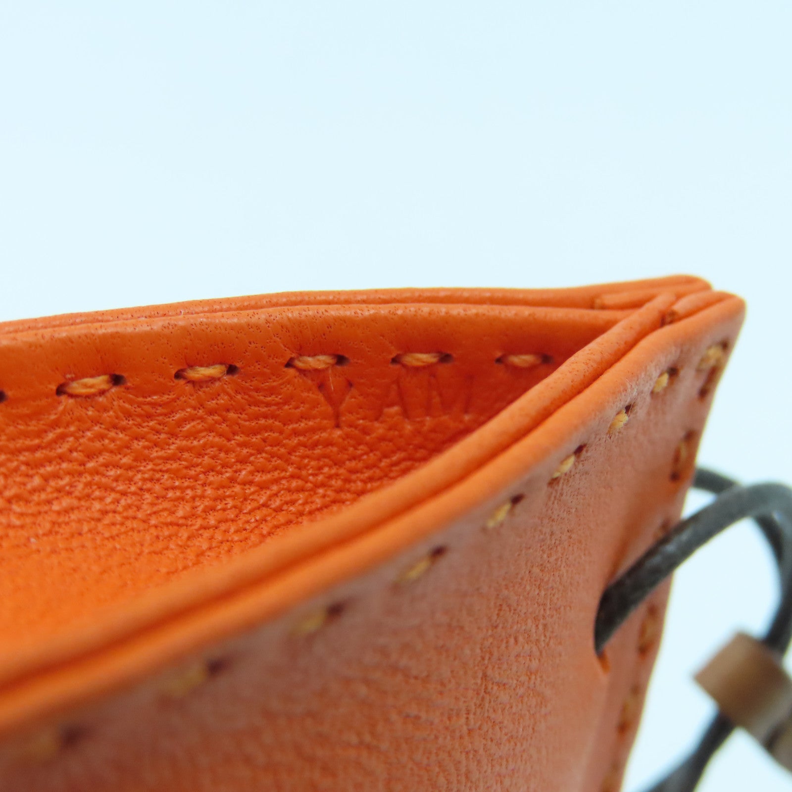 HERMES 【激減優惠】Milo皮革/Swift皮革Orange Bag Charm掛飾橙色