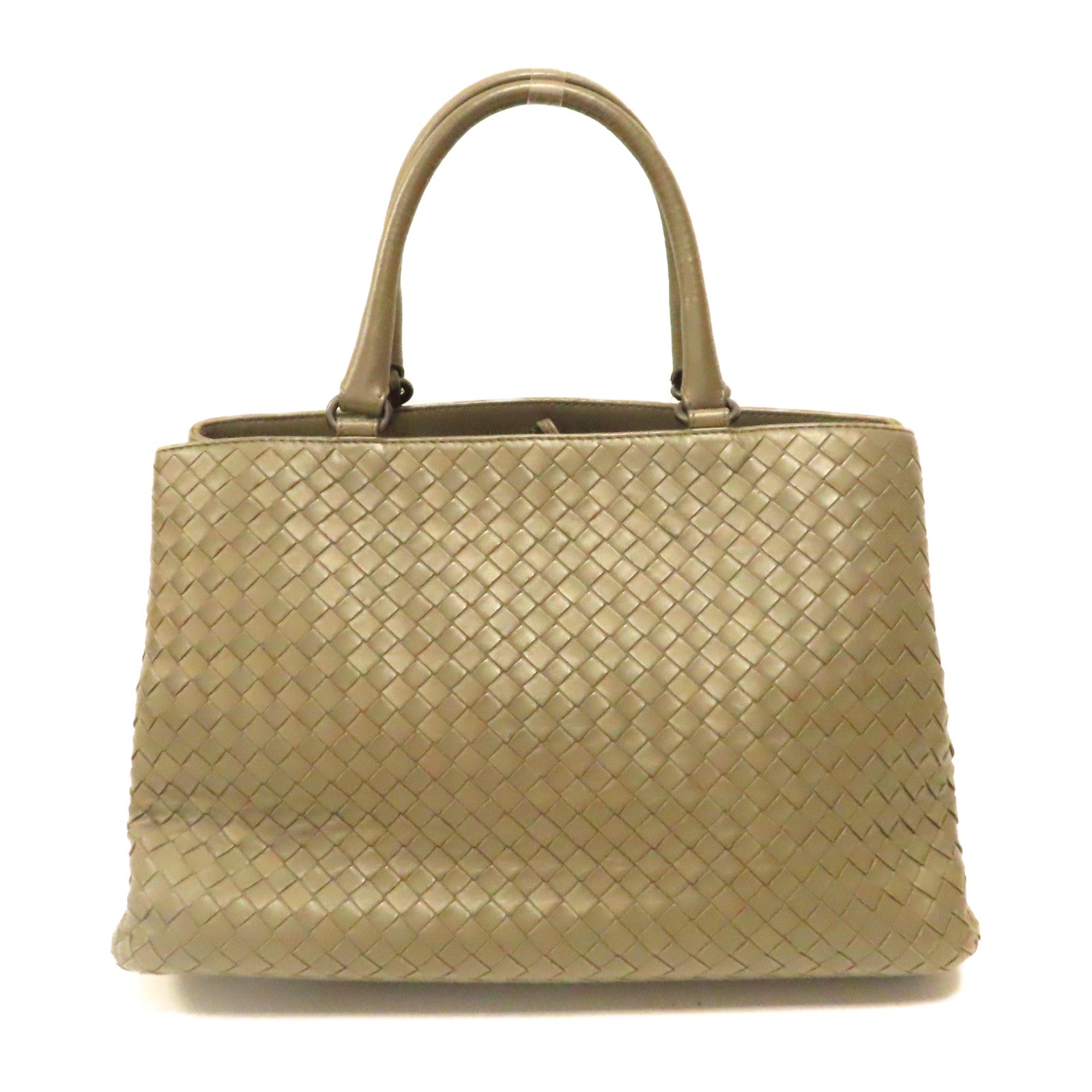 BOTTEGA VENETA 織紋羊皮皮革Shoulder Bag肩背袋綠色