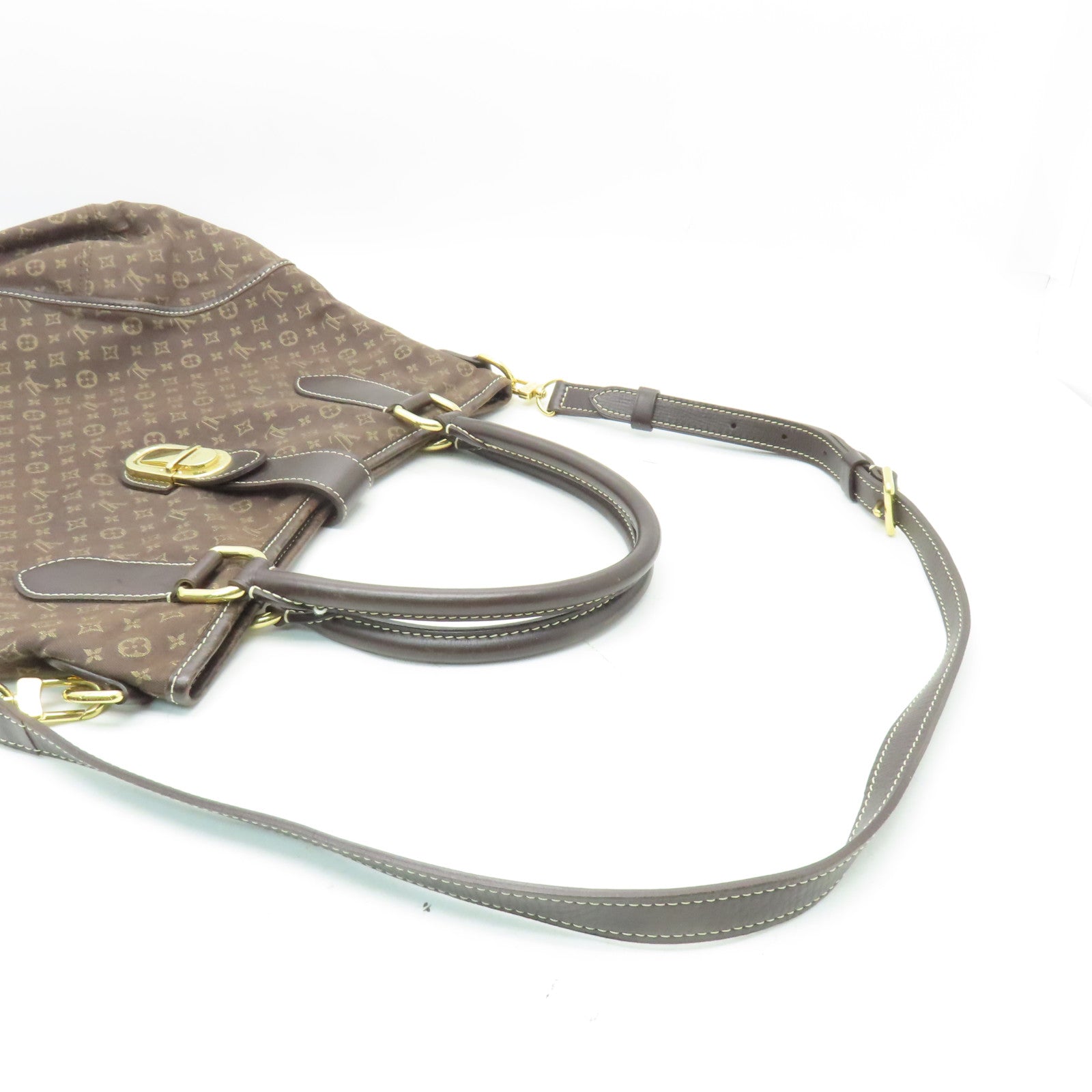 LOUIS VUITTON Monogram Idylle Elegie金扣手挽肩背兩用袋啡色